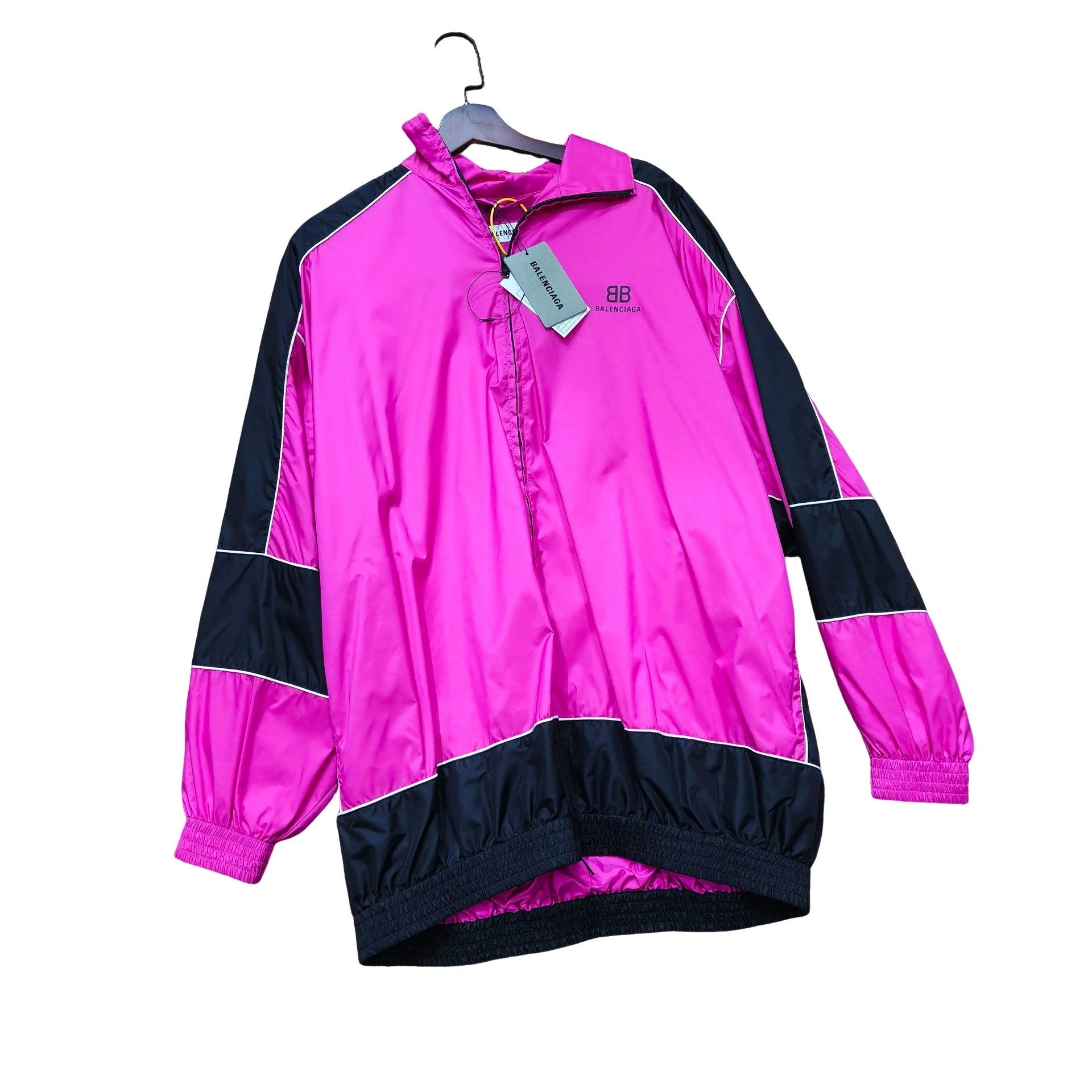 Balenciaga Balenciaga Pink Blocked Half-Zip Windbreaker Jacket 36 Size XS / US 0-2 / IT 36-38 - 1 Thumbnail