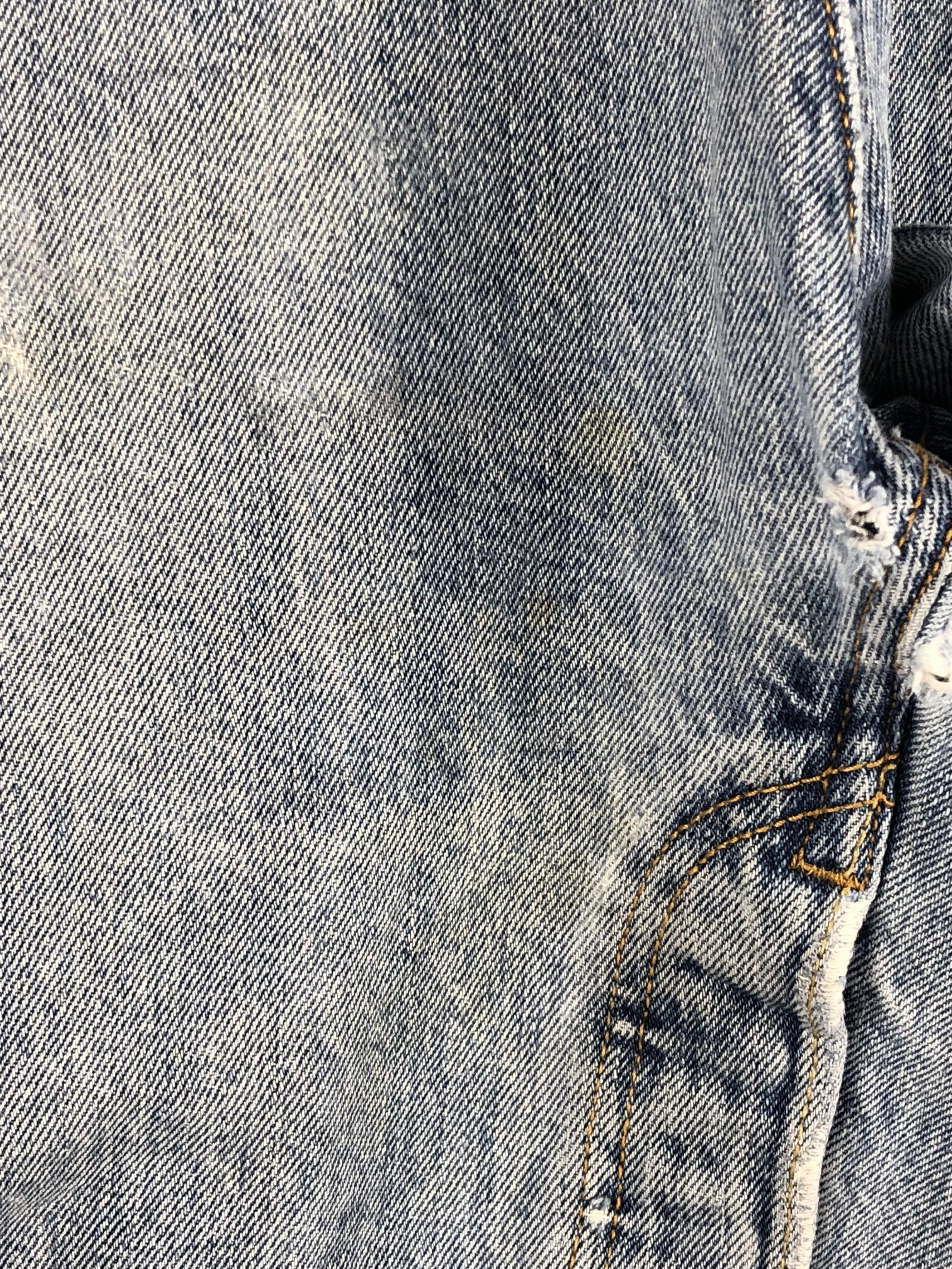 Levi's × Vintage Vintage Cropped Levis 501 Faded Blue Jeans DP2235 Size US 33 - 16 Thumbnail