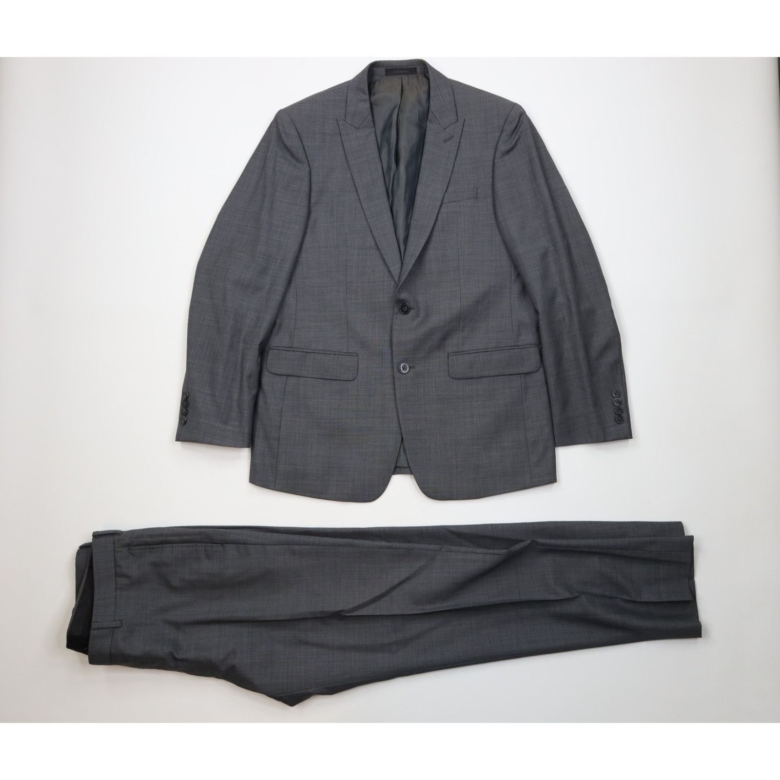 Calvin Klein Calvin Klein Extreme Slim Fit Wool 2 Piece Suit Wedding Size 40R - 1 Thumbnail