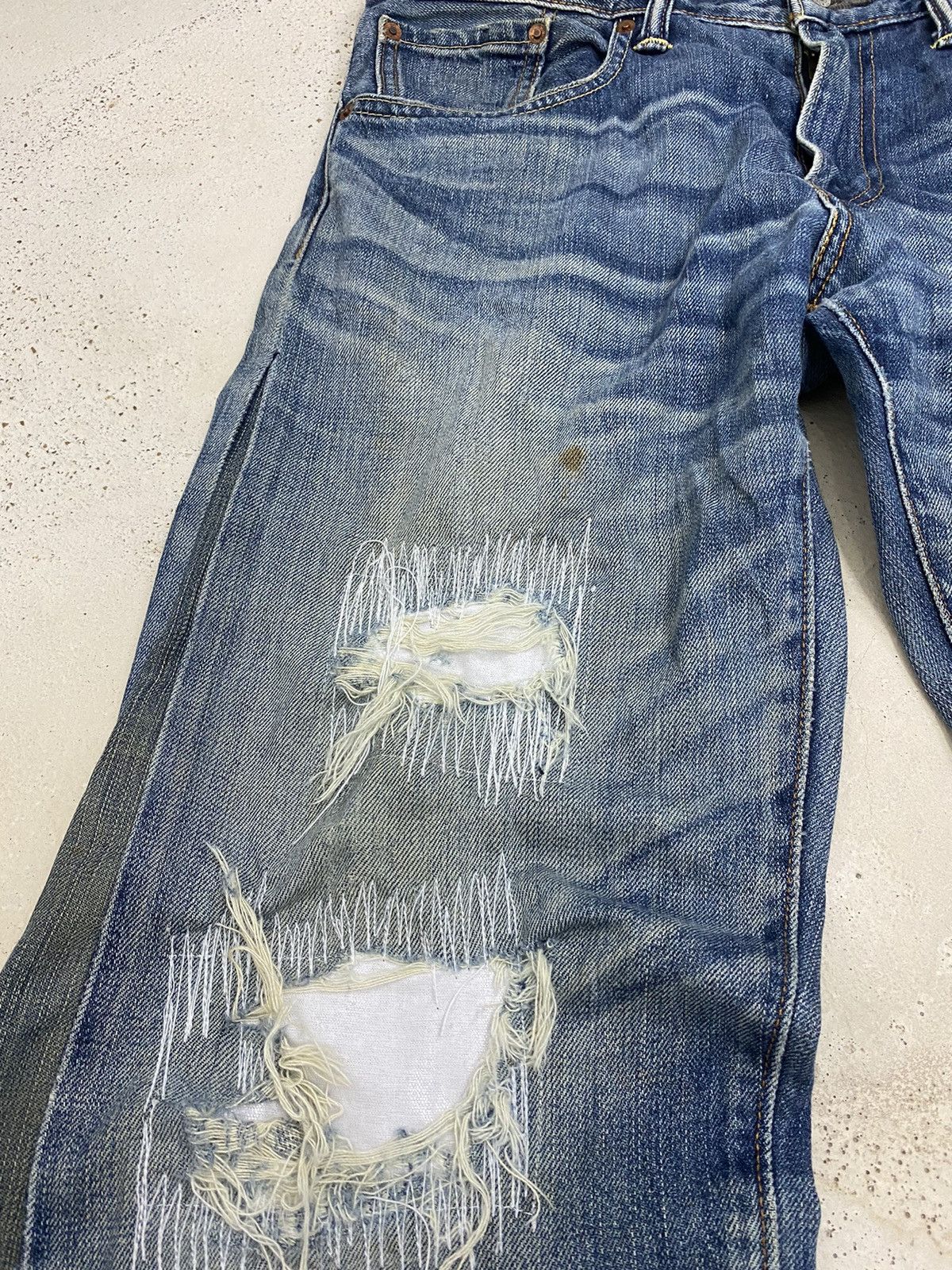 If Six Was Nine × Kapital × Levi's Vintage Flare Levis 502 Wide Legs Distressed Undercover Size US 34 / EU 50 - 8 Thumbnail