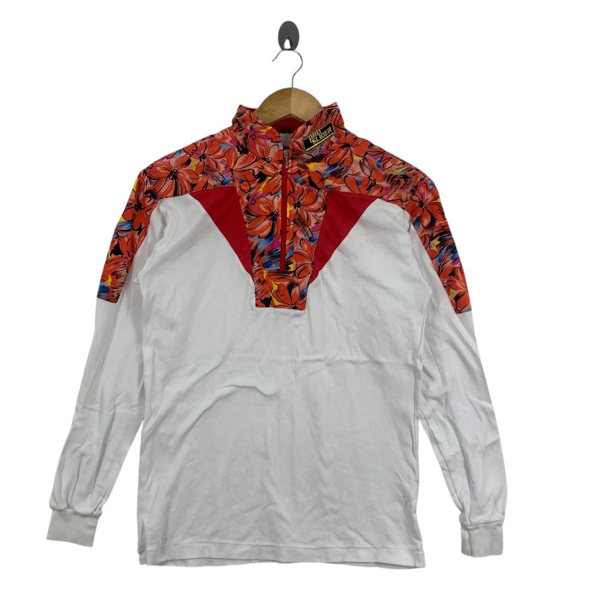 Vintage Vintage PRO SLIDER FLORAL Half Zipper Sweater Tee Shirt Top Size S / US 4 / IT 40 - 4 Thumbnail