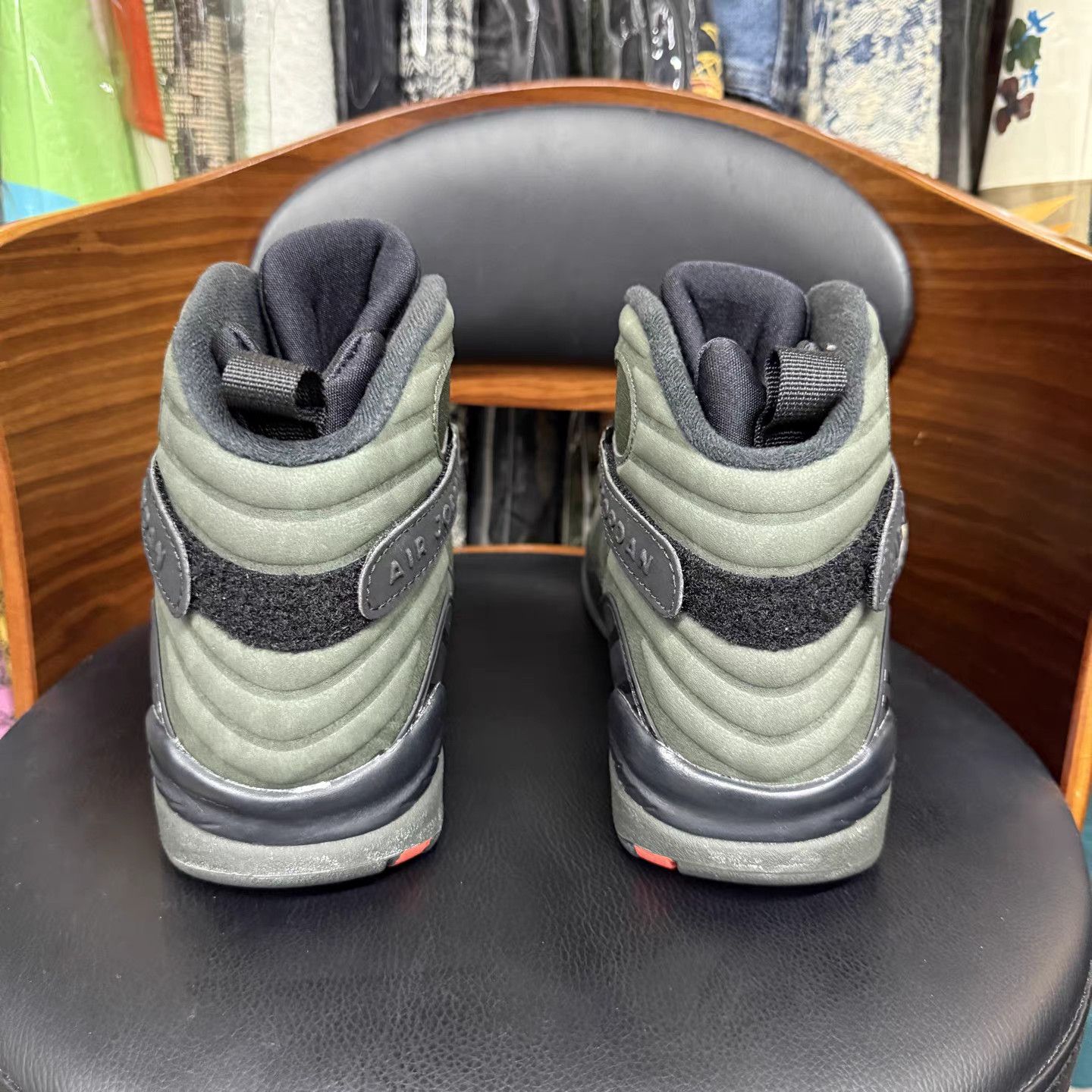 Jordan Brand Air Jordan 8 × Undefeated Black & Green K15 Size US 11.5 / EU 44-45 - 3 Thumbnail