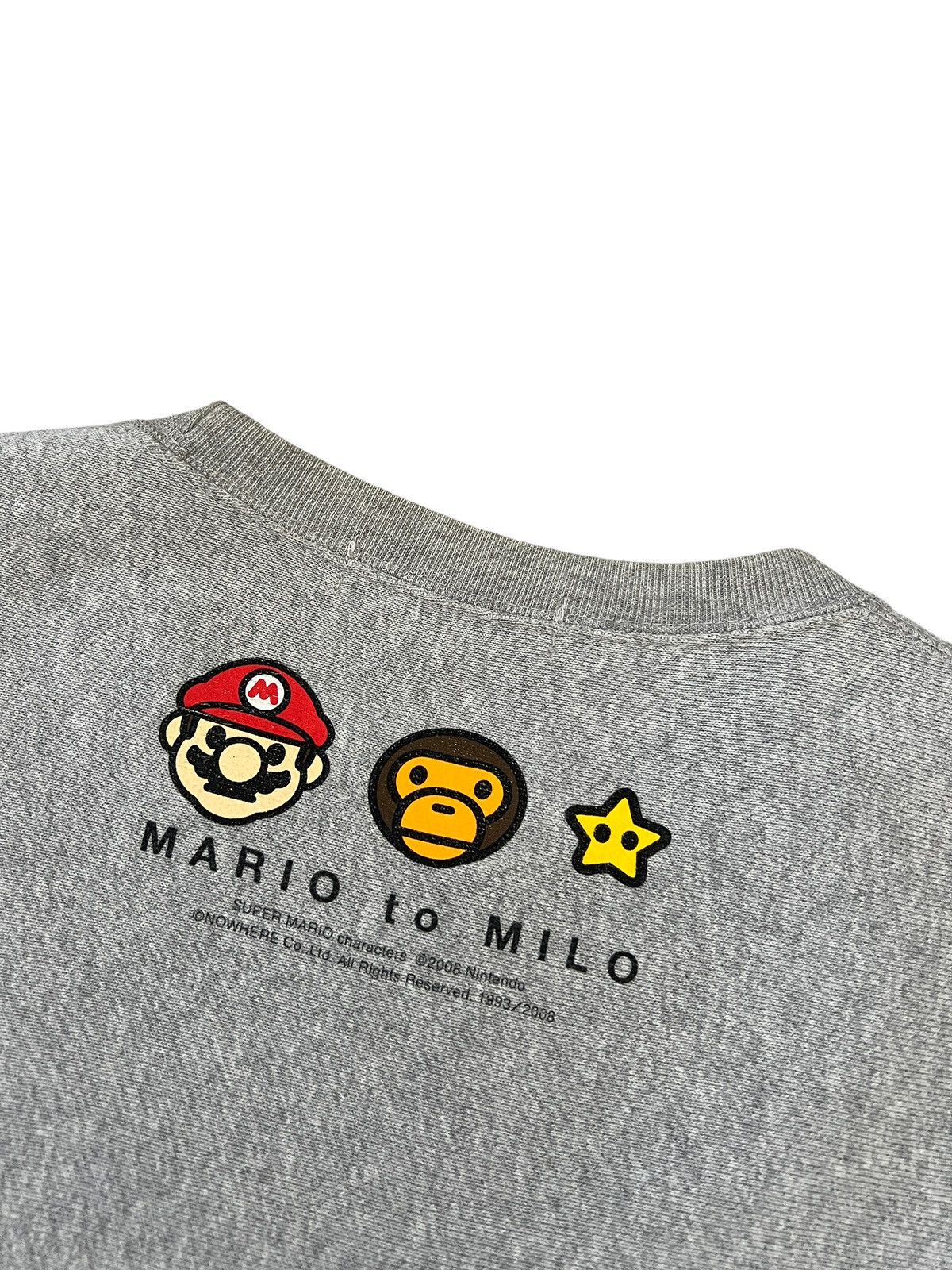 Bape 2008 Bape Nintendo ‘Mario to Milo” Sweatshirt Size US L / EU 52-54 / 3 - 7 Thumbnail