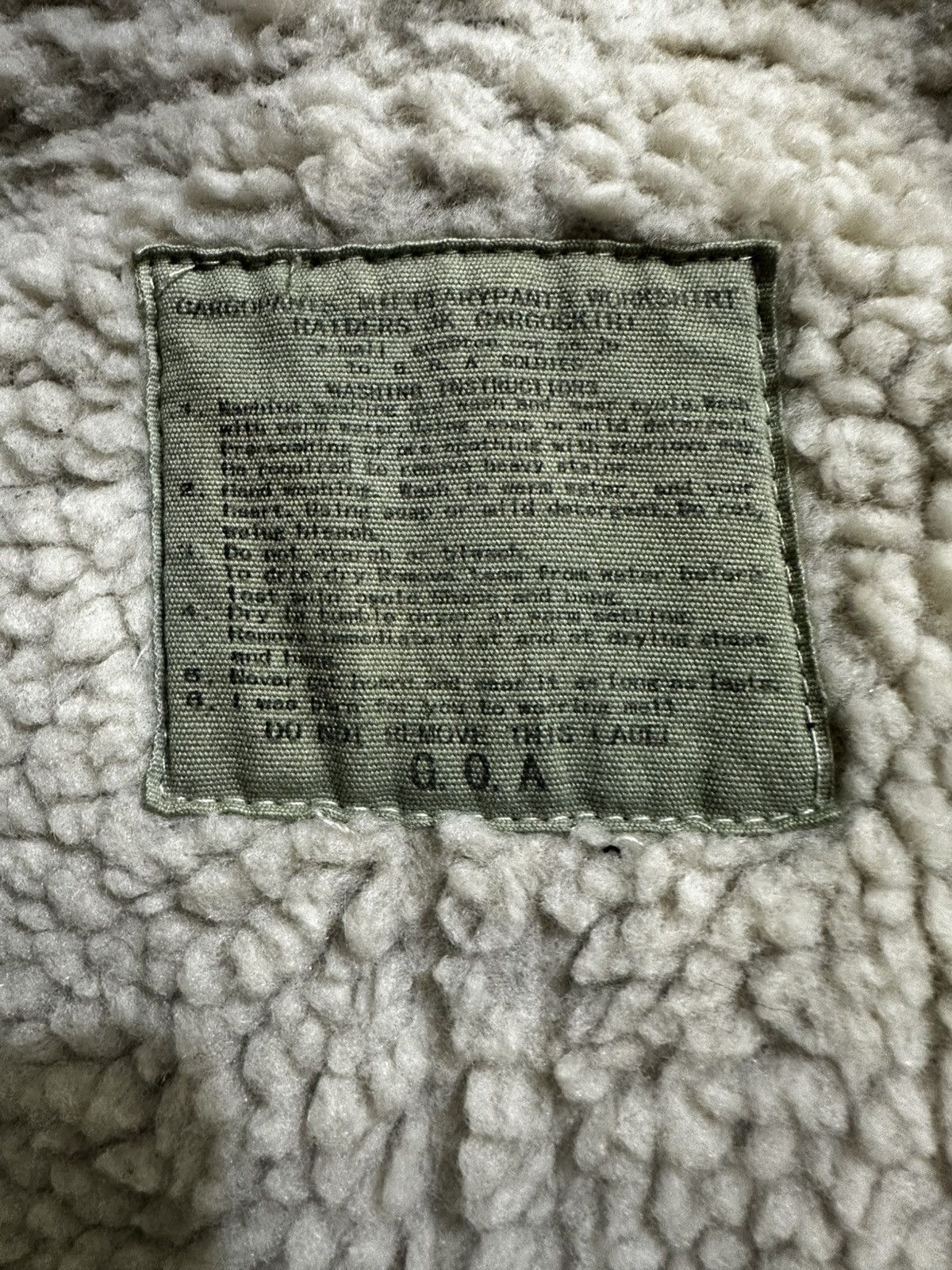 Japanese Brand 2000s G.O.A Shearling Lined Cropped Leather Jacket Size US M / EU 48-50 / 2 - 7 Thumbnail