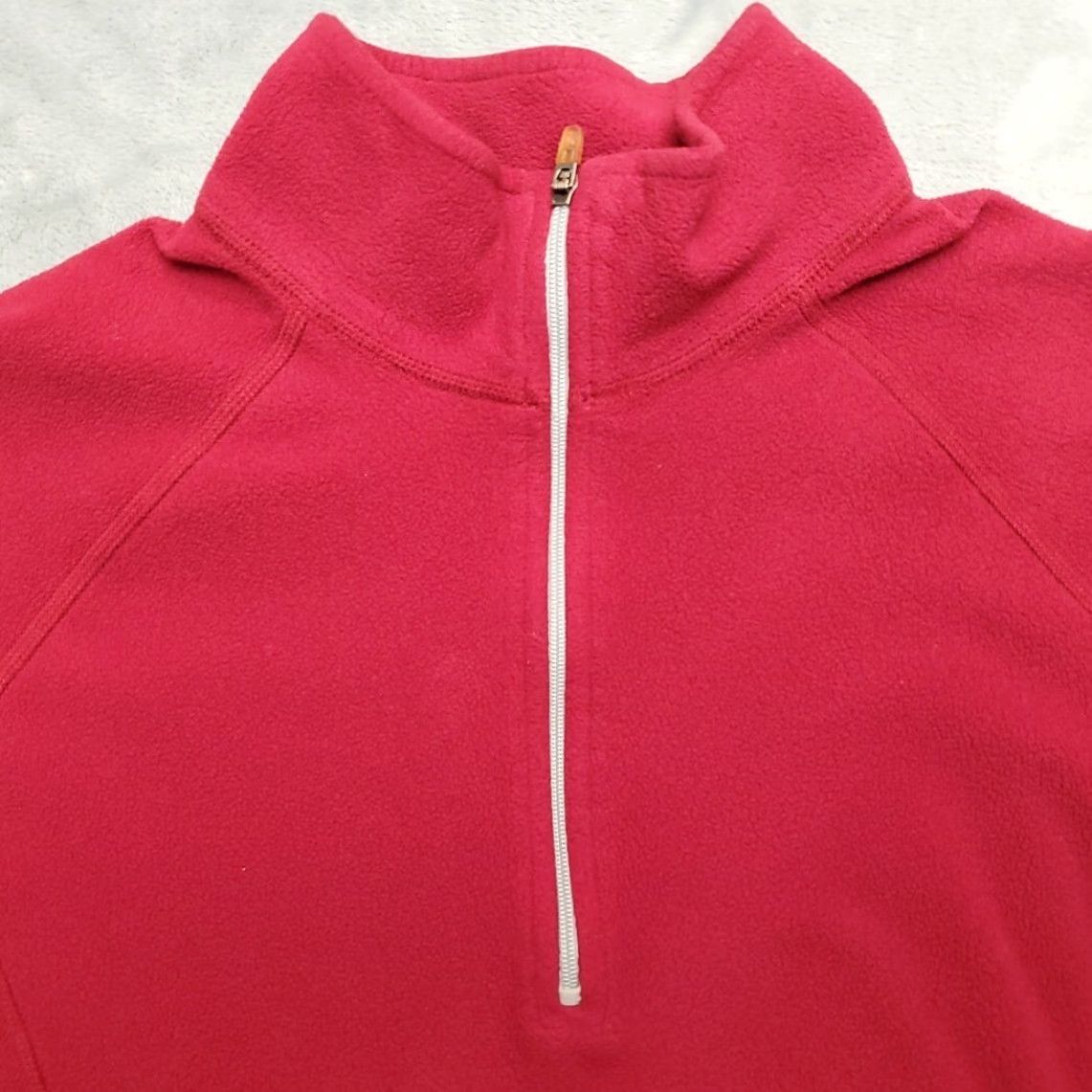 Vintage VINTAGE LL Bean Sweater Womens M Red 1/4 Zip Long Sleeve Fleece Outdoors Casual Pullover Size M / US 6-8 / IT 42-44 - 3 Thumbnail