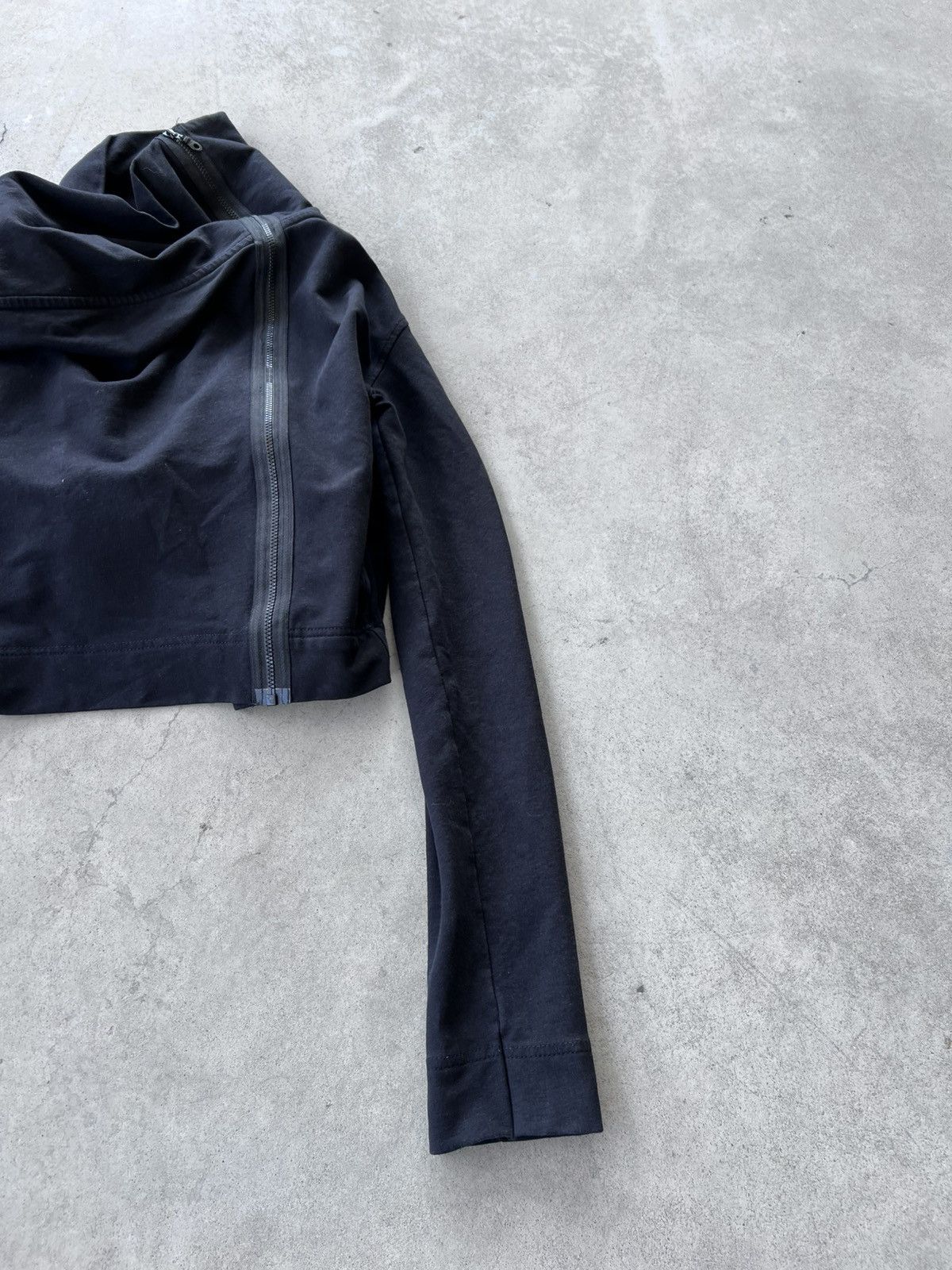 Vintage Avant Garde Cropped Asymmetrical Zip Sweatshirt Size S / US 4 / IT 40 - 6 Thumbnail