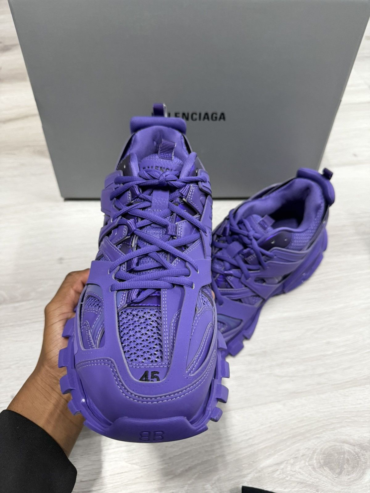 Balenciaga Balenciaga Track Sneaker Purple Size US 12 / EU 45 - 2 Thumbnail