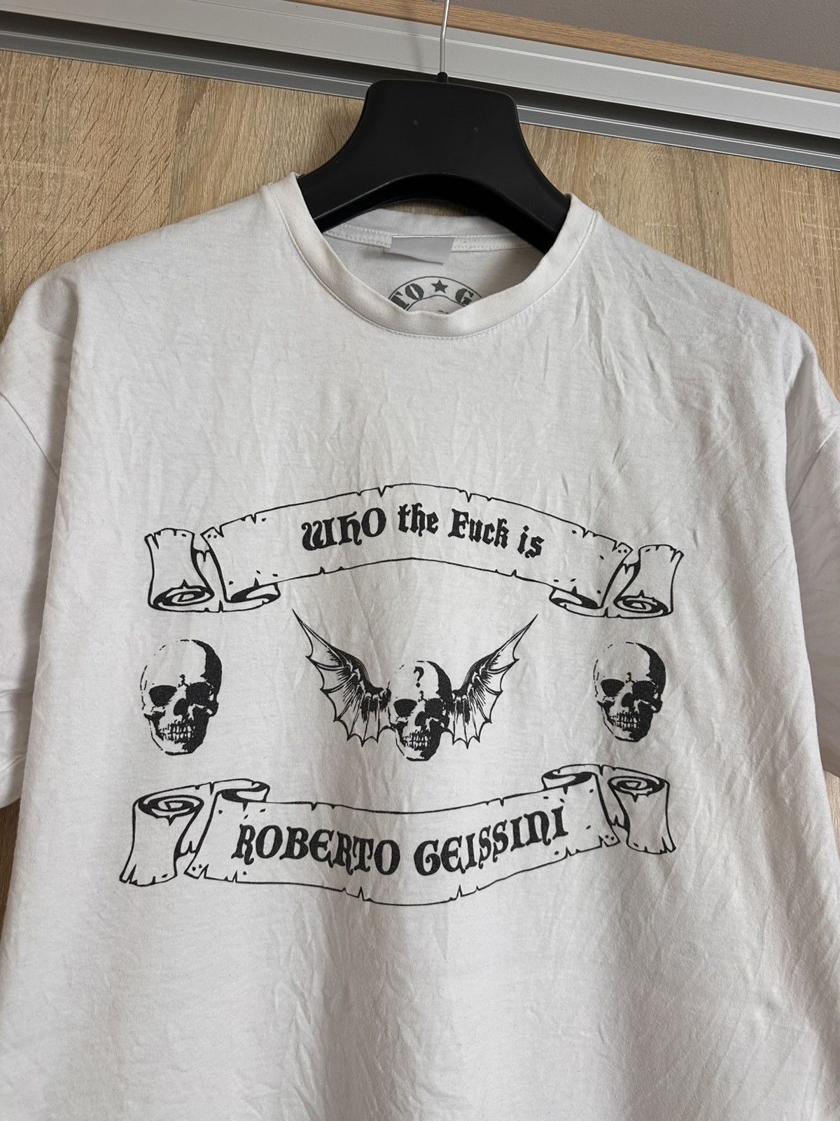 Hysteric Glamour 🔥 Roberto Geissini Punk Rhinestones Skull Y2K T Shirt Hardy Size US XL / EU 56 / 4 - 1 Thumbnail