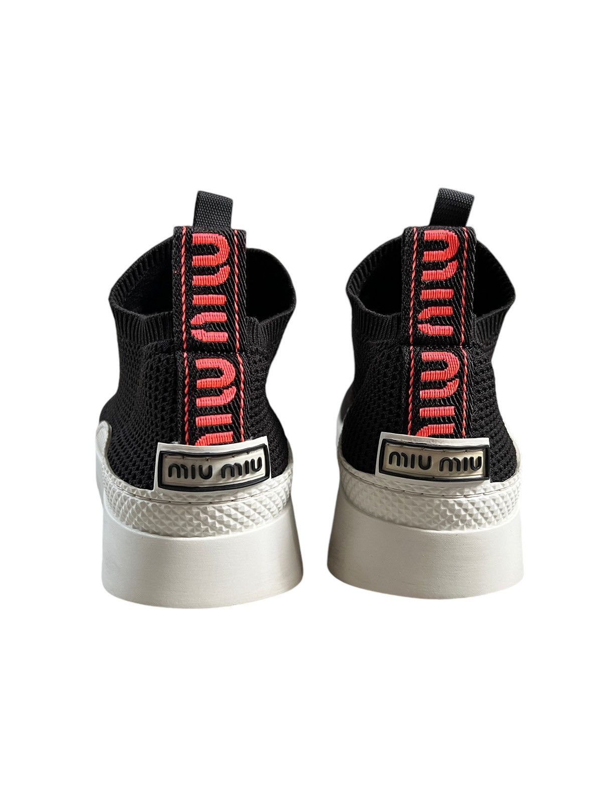 Miu Miu × Prada Miu Miu Black Technical Knit Sneakers Size US 7 / IT 37 - 5 Thumbnail