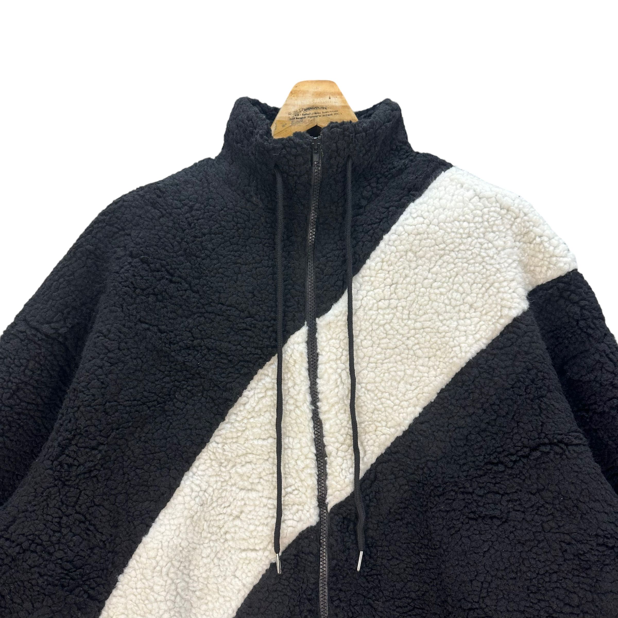 Japanese Brand BOSTON SLEEVE BIG LOGO DEEP PILE FLEECE JACKET #8445-009 Size US M / EU 48-50 / 2 - 2 Thumbnail