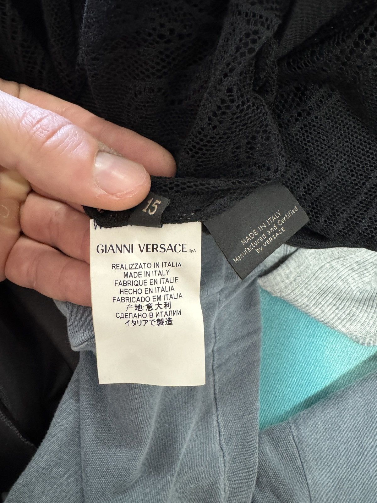 Versace SS12 Runway Lace Shirt Black Medusa French Lace Sheer 38 Size US M / EU 48-50 / 2 - 8 Thumbnail
