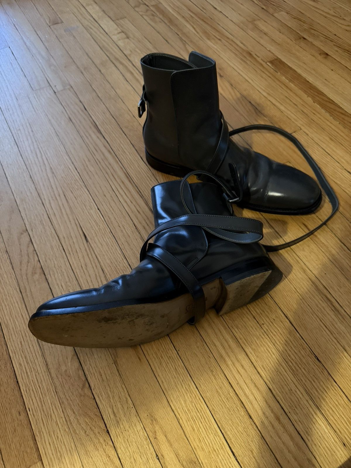 Jil Sander Jil Sander Dark Gray Wrapped Boots Size US 10 / EU 43 - 4 Thumbnail