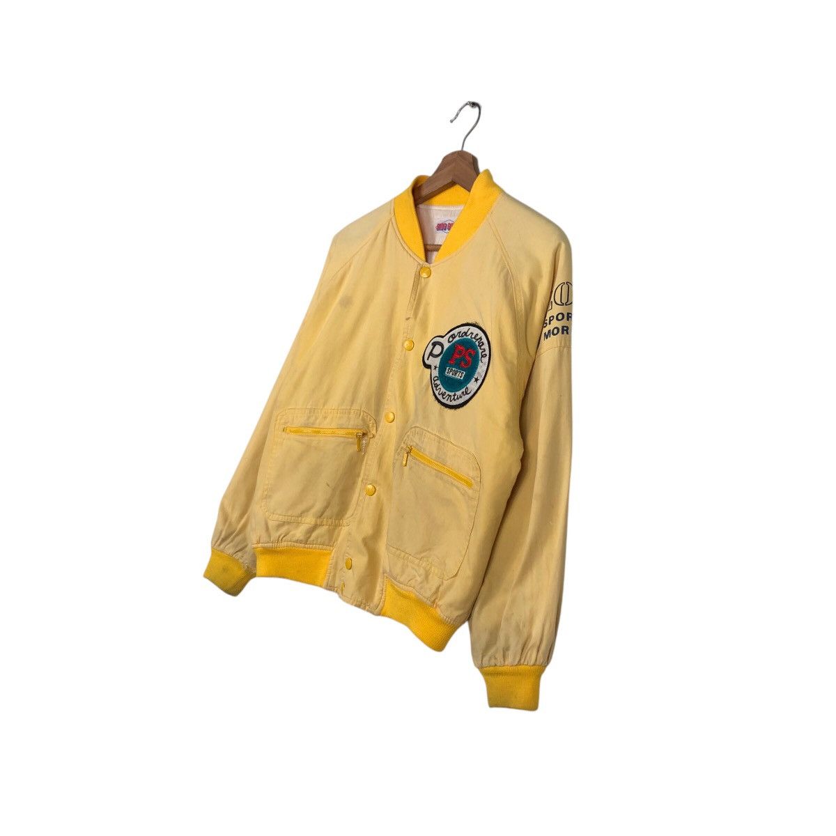 Japanese Brand 📌Sing Guts Bomber Jacket Spell Out Big Logo Issey Miyake Size US M / EU 48-50 / 2 - 3 Thumbnail