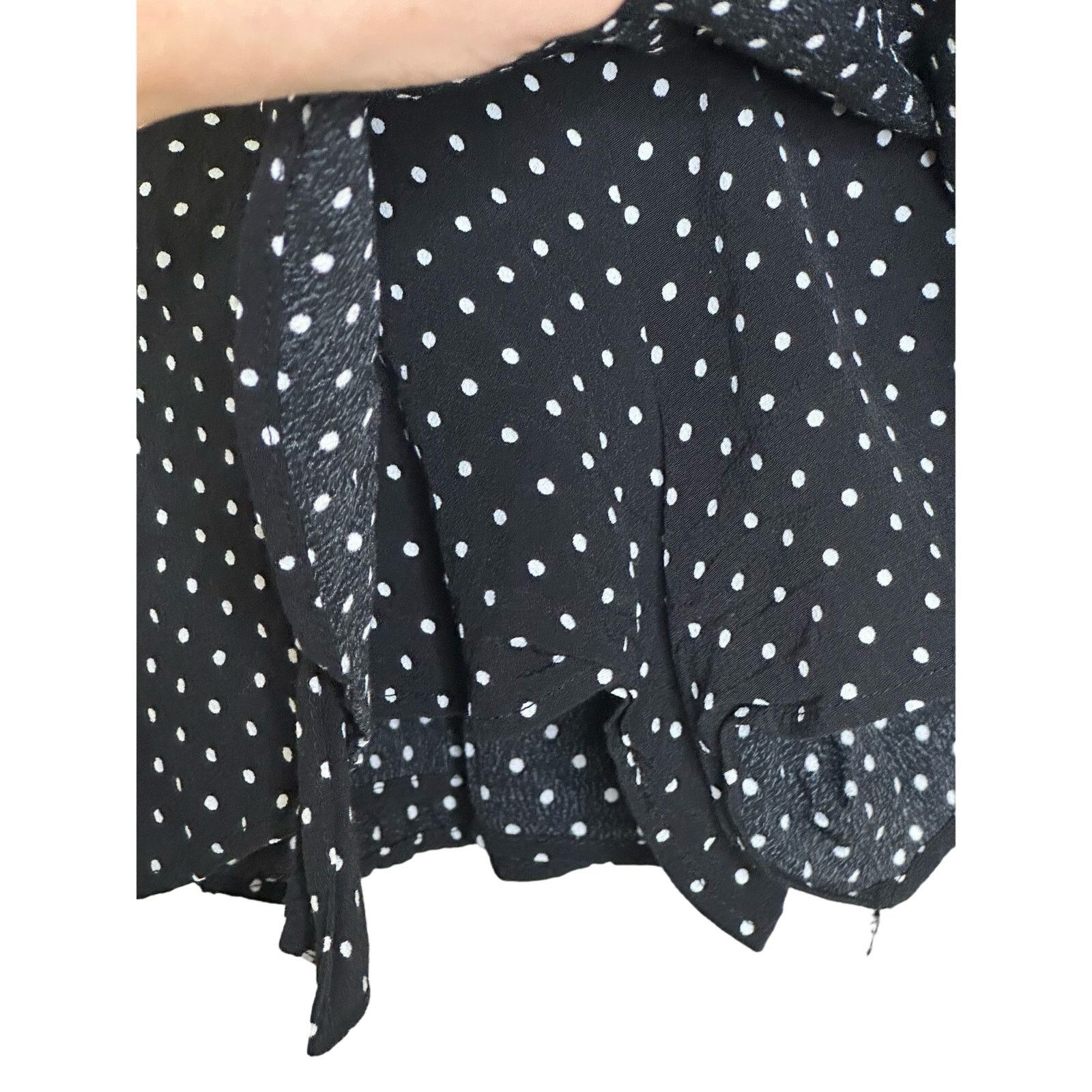 Zara Zara black white polka dots ruffled skort size Small Size 27" / US 4 / IT 40 - 6 Thumbnail