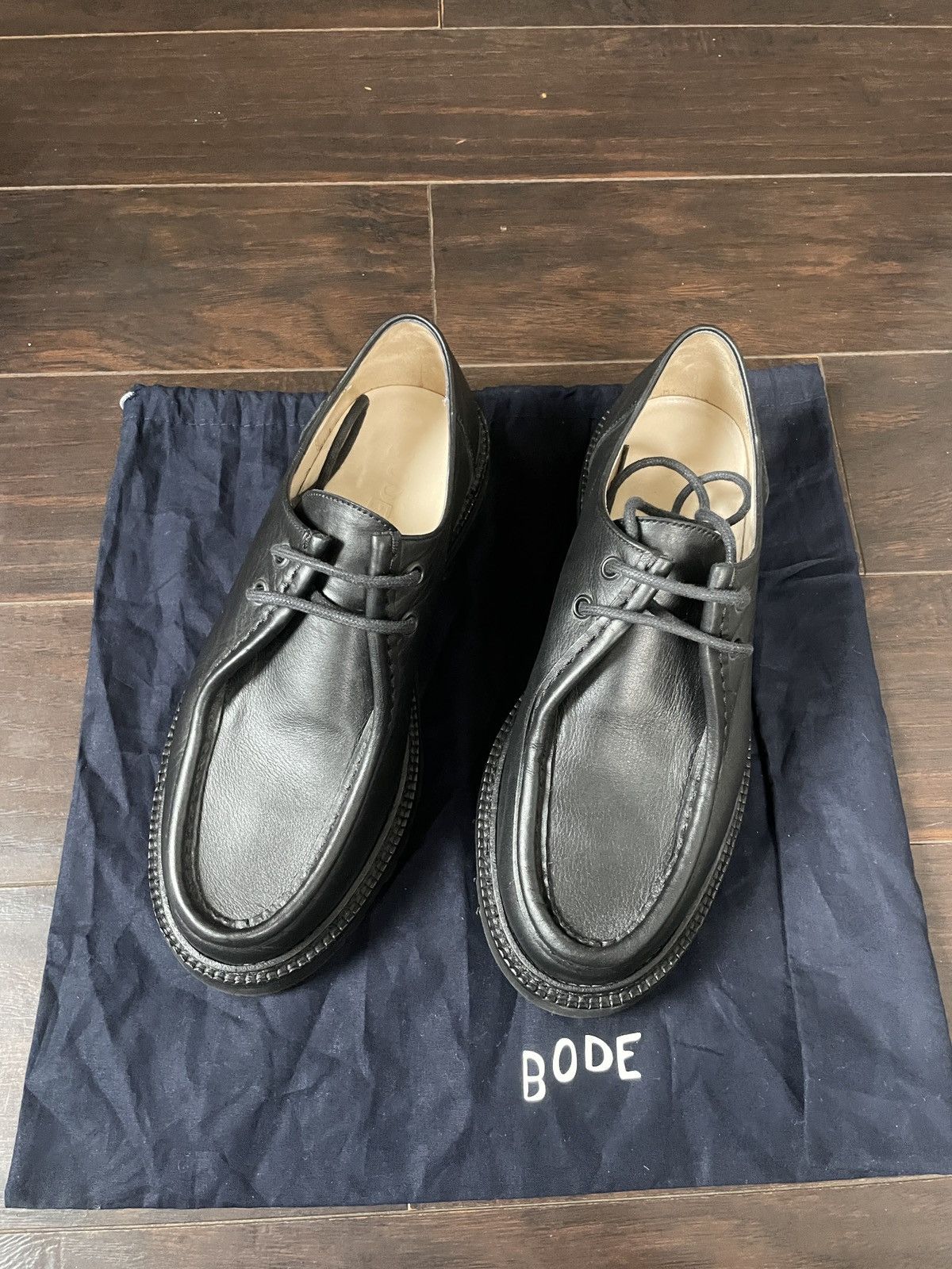 Bode Bode University Shoe Italian Leather Paraboot Moc Toe Derby Size US 8 / EU 41 - 2 Thumbnail