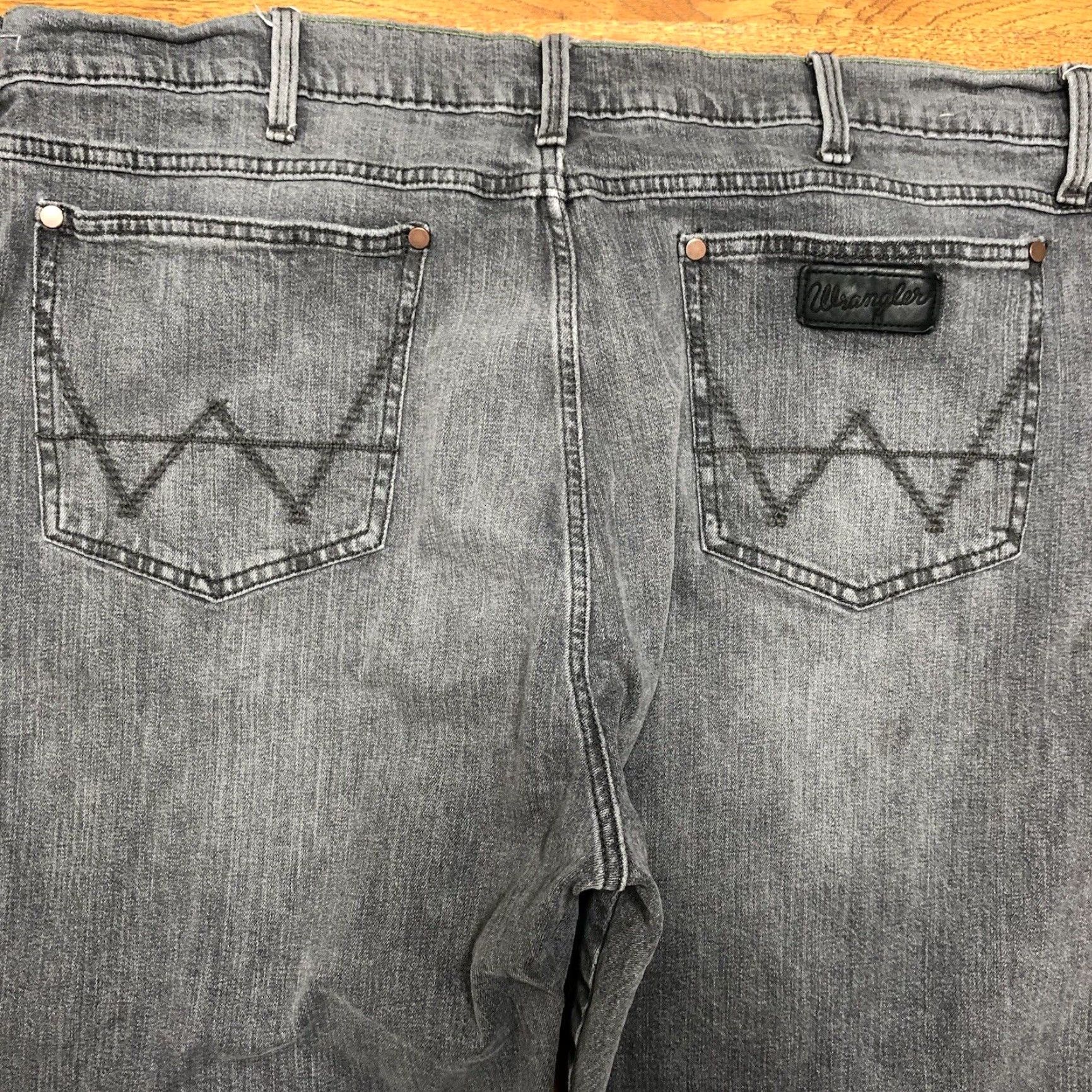 Wrangler Wrangler Retro Slim Straight Jeans Mens 42x32 Denim Gray Western Cowboy Southwestern USA Size US 42 / EU 58 - 3 Thumbnail