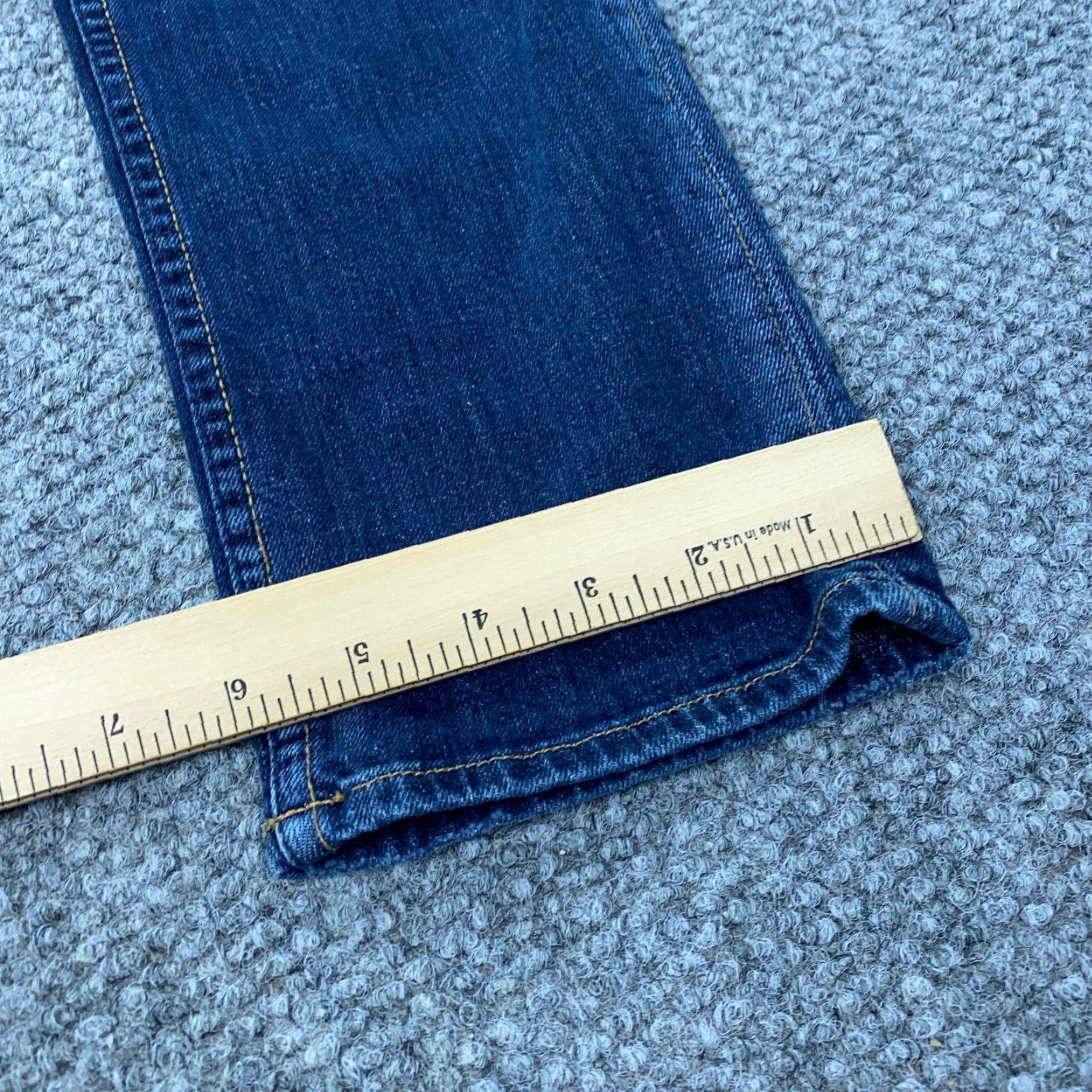 Hudson Hudson Jeans Womens 31 Blue 31" Inseam Mid-Rise USA Faded Stretch Collin Flaps Size 33" - 7 Thumbnail