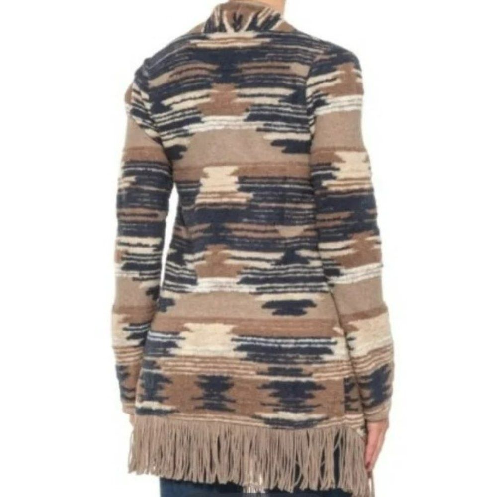 Lucky Brand NWT New $129 Lucky Brand Aztec Print Fringed Brushed Knit C Size S / US 4 / IT 40 - 2 Thumbnail