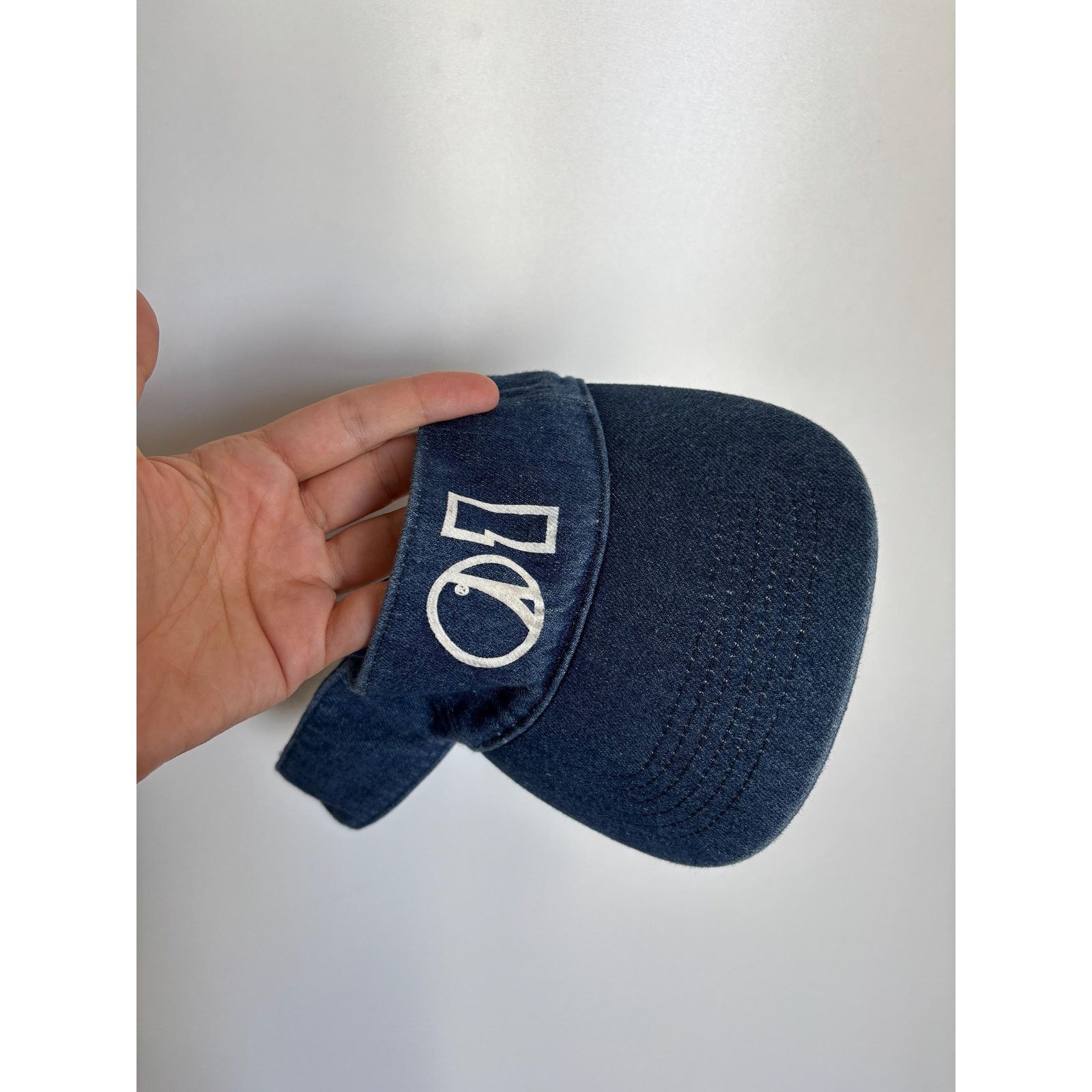 Levi's Levi’s Red Tab Blue Denim Adjustable Vintage Y2K Visor Size 34 - 7 Thumbnail