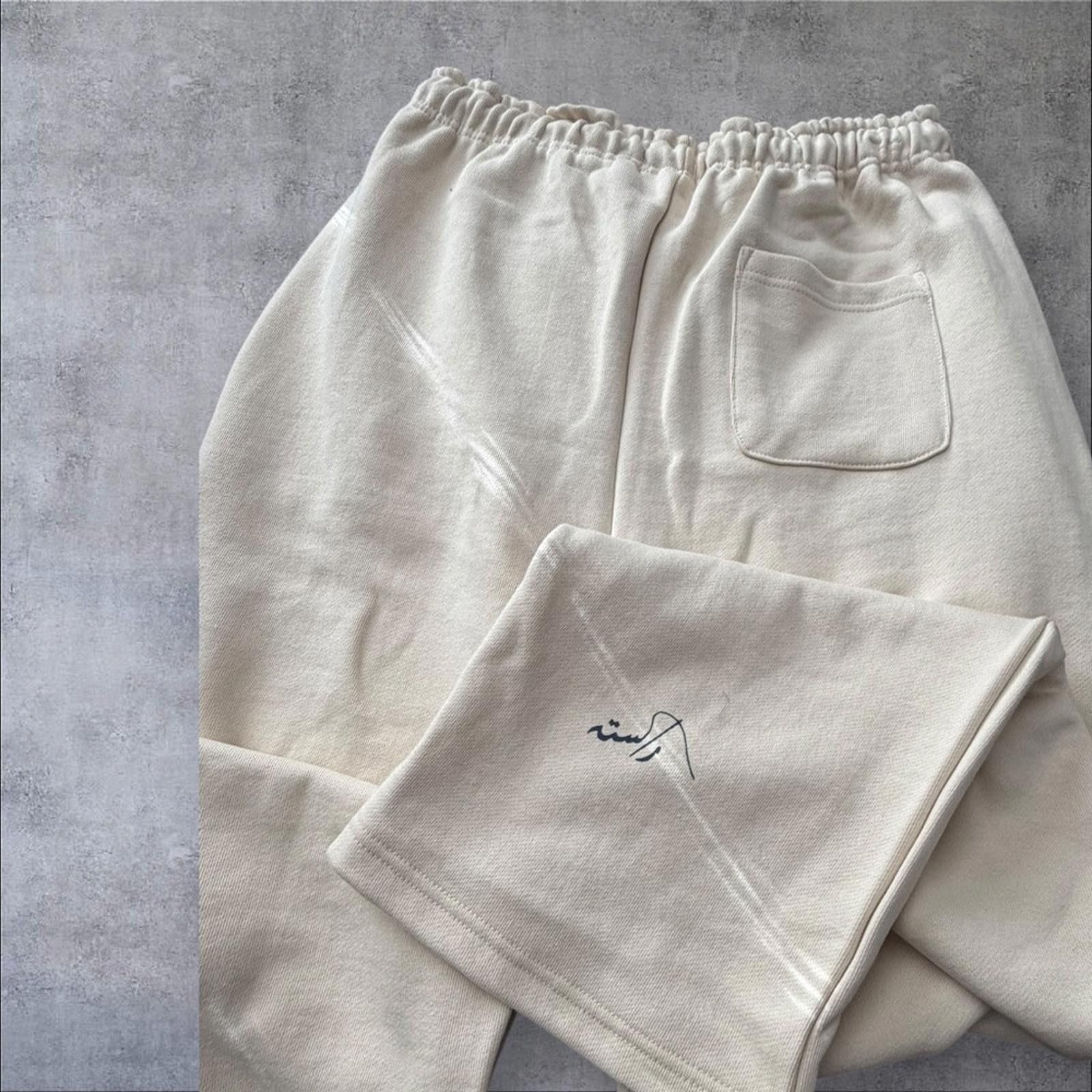 Other Rastah Men's Cream Joggers with Blue Detail size XXL Size US 40 / EU 56 - 3 Thumbnail