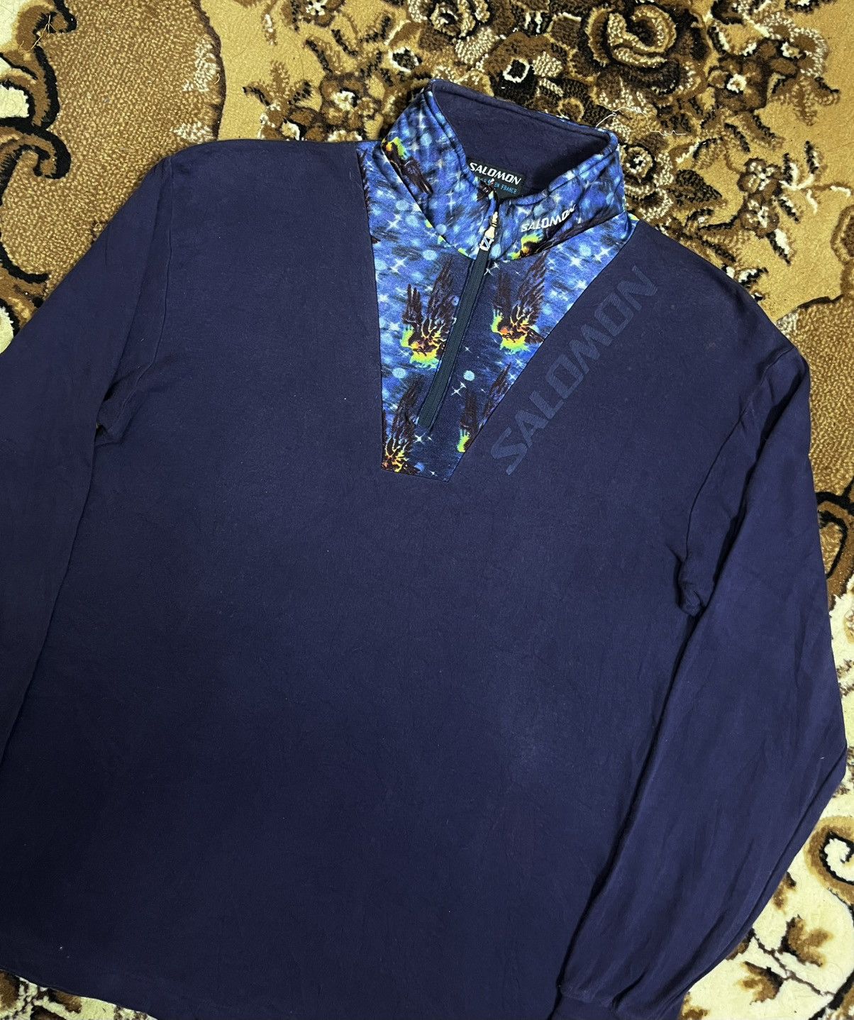 Salomon vintage salomon half zipper longsleeve shirt Size US M / EU 48-50 / 2 - 3 Thumbnail