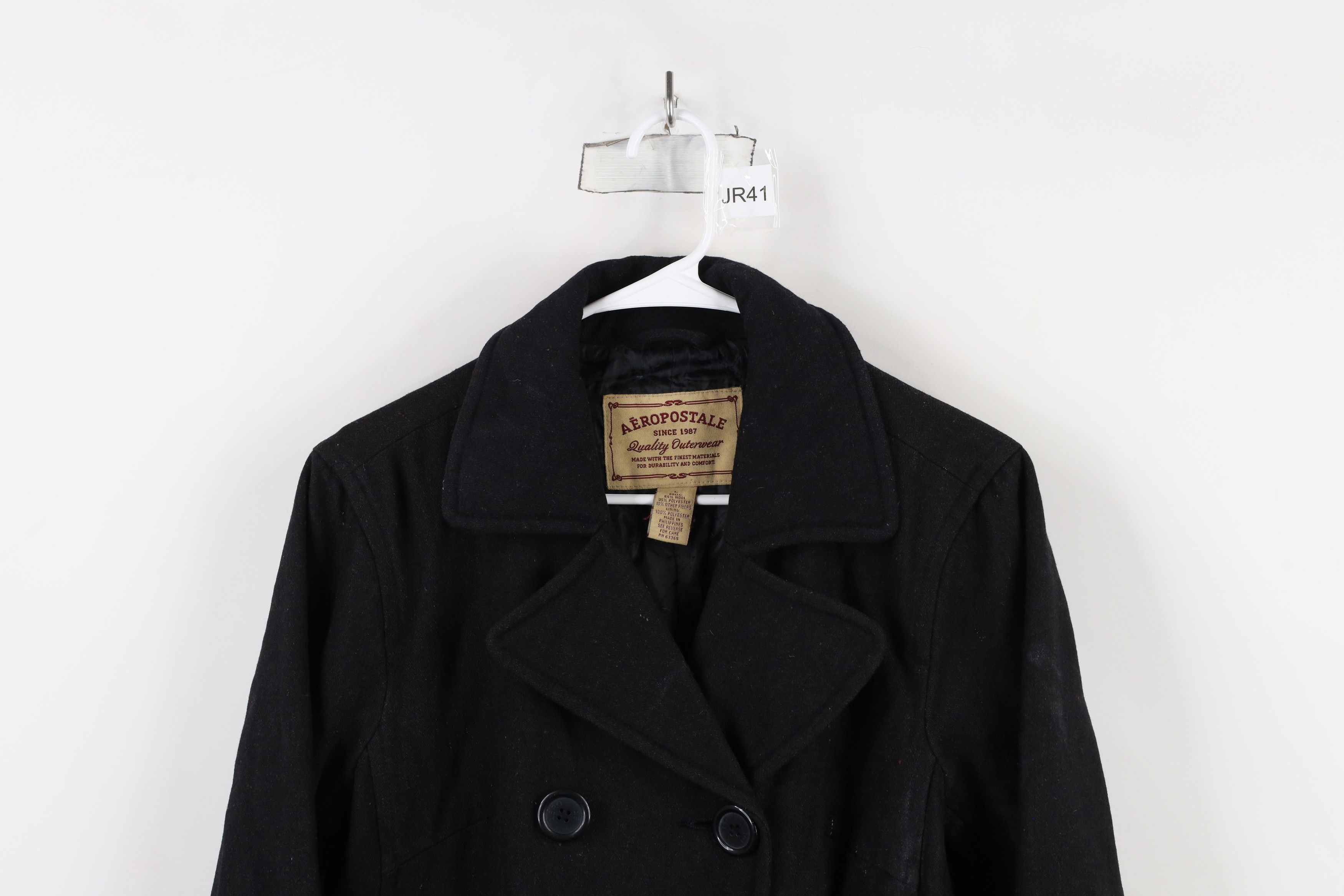 Aeropostale × Vintage Vintage 90s Y2K Aeropostale Babydoll Blend Peacoat Jacket Size L / US 10 / IT 46 - 2 Thumbnail