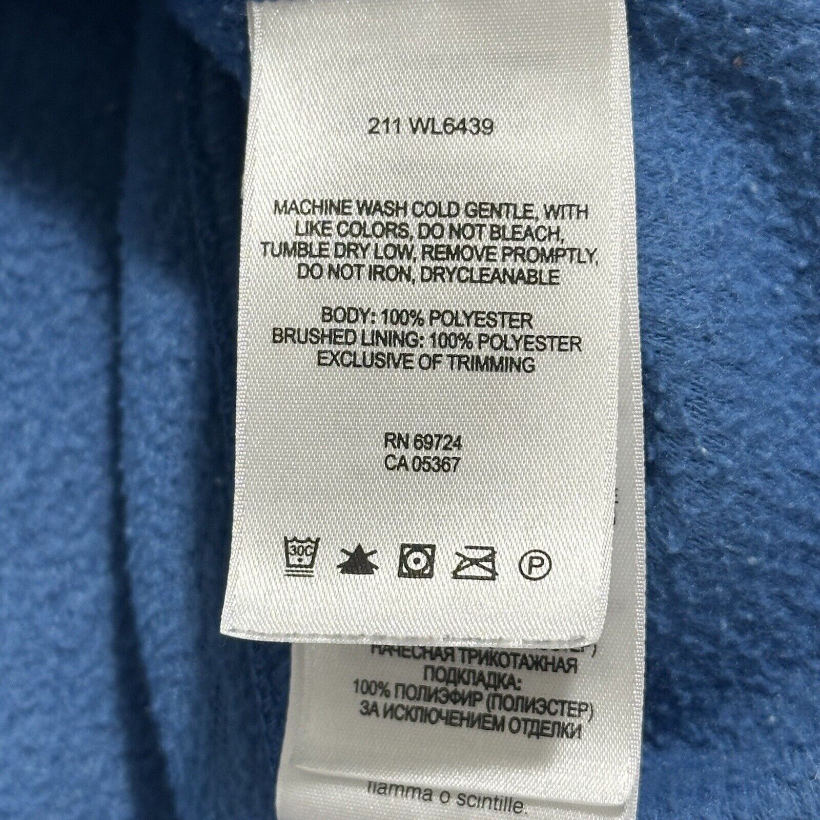 Columbia Columbia Small Blue Full Zip Fleece High Neck Sweatshirt Size S / US 4 / IT 40 - 4 Thumbnail