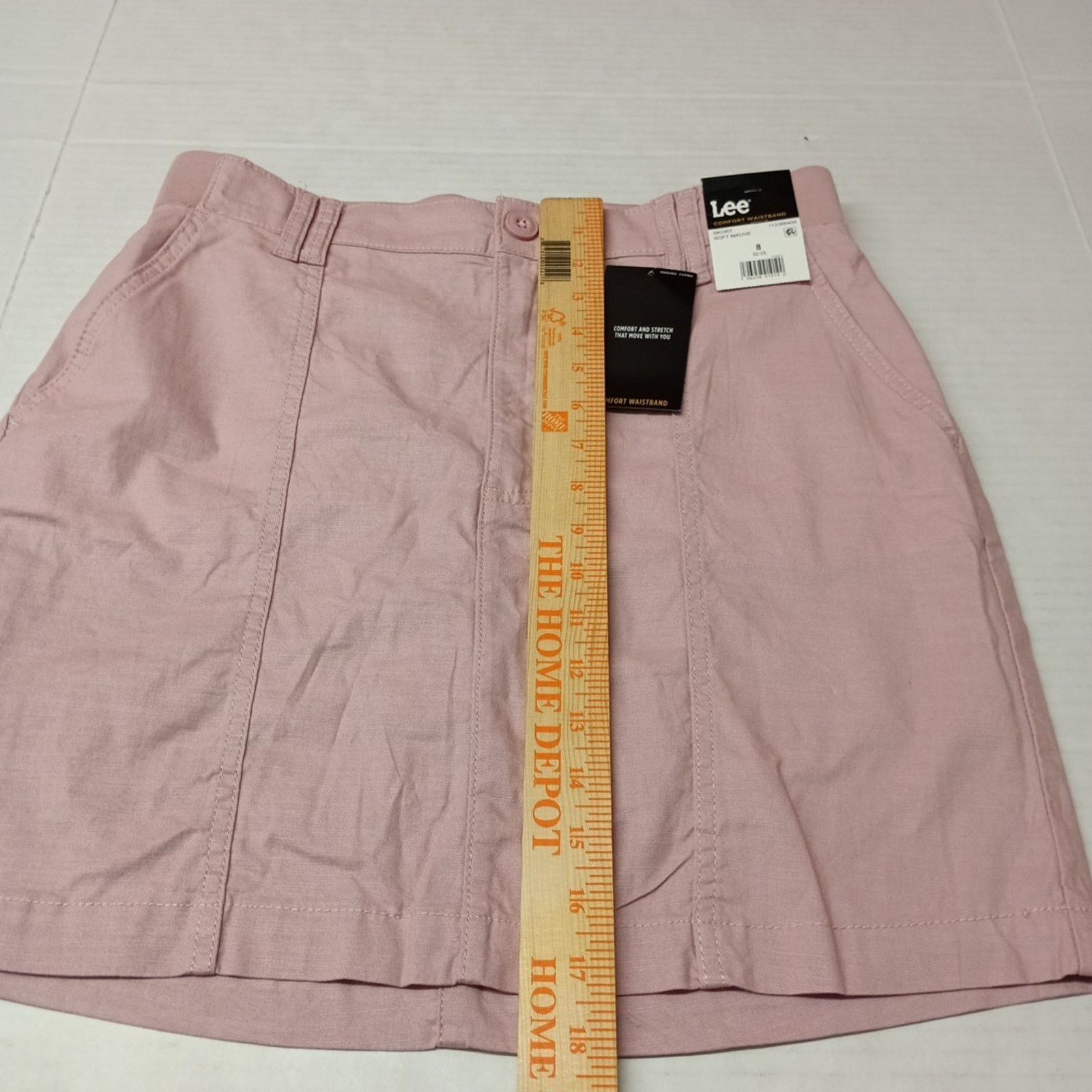 Lee Lee Womens Skort Size 8 Comfort Stretch Waistband Soft Mauve Size 30" / US 8 / IT 44 - 4 Thumbnail