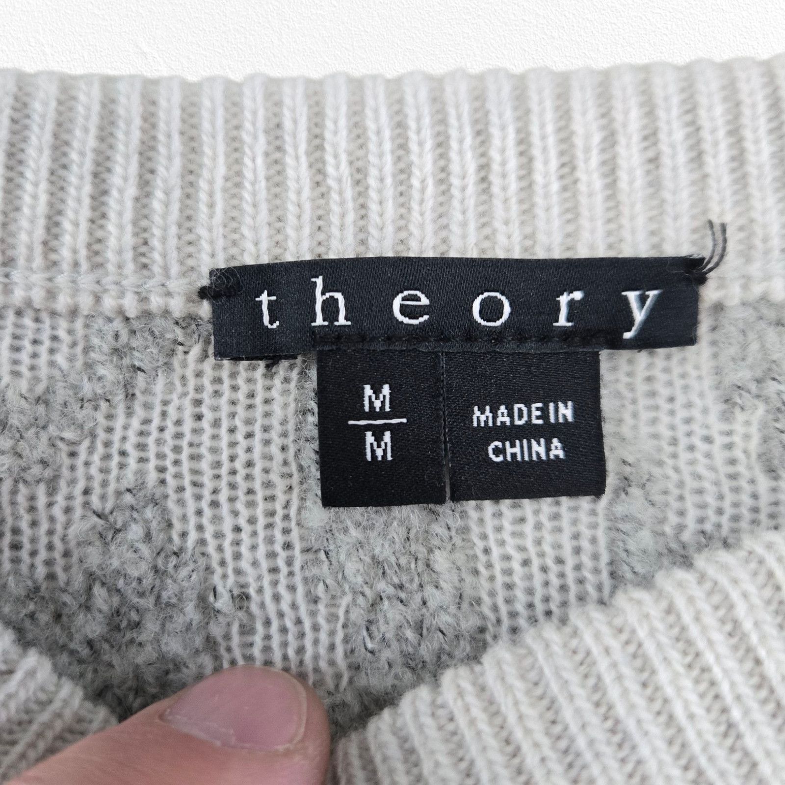 Theory Theory Gray Wool Leopard Print Jacquard Sweater Size Medium Size M / US 6-8 / IT 42-44 - 5 Thumbnail