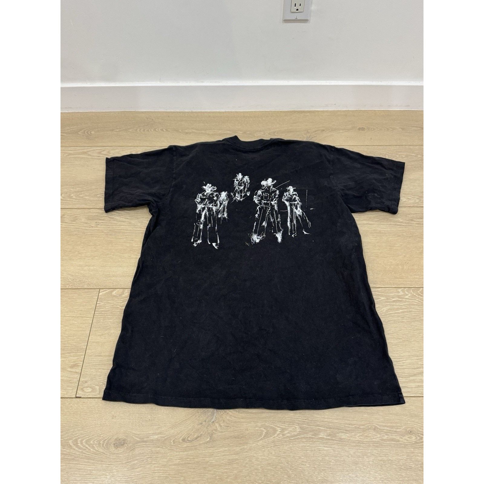 Billy Hill BILLY - Printed Cotton-Jersey T-Shirt - Black Cowboys Size US L / EU 52-54 / 3 - 2 Thumbnail