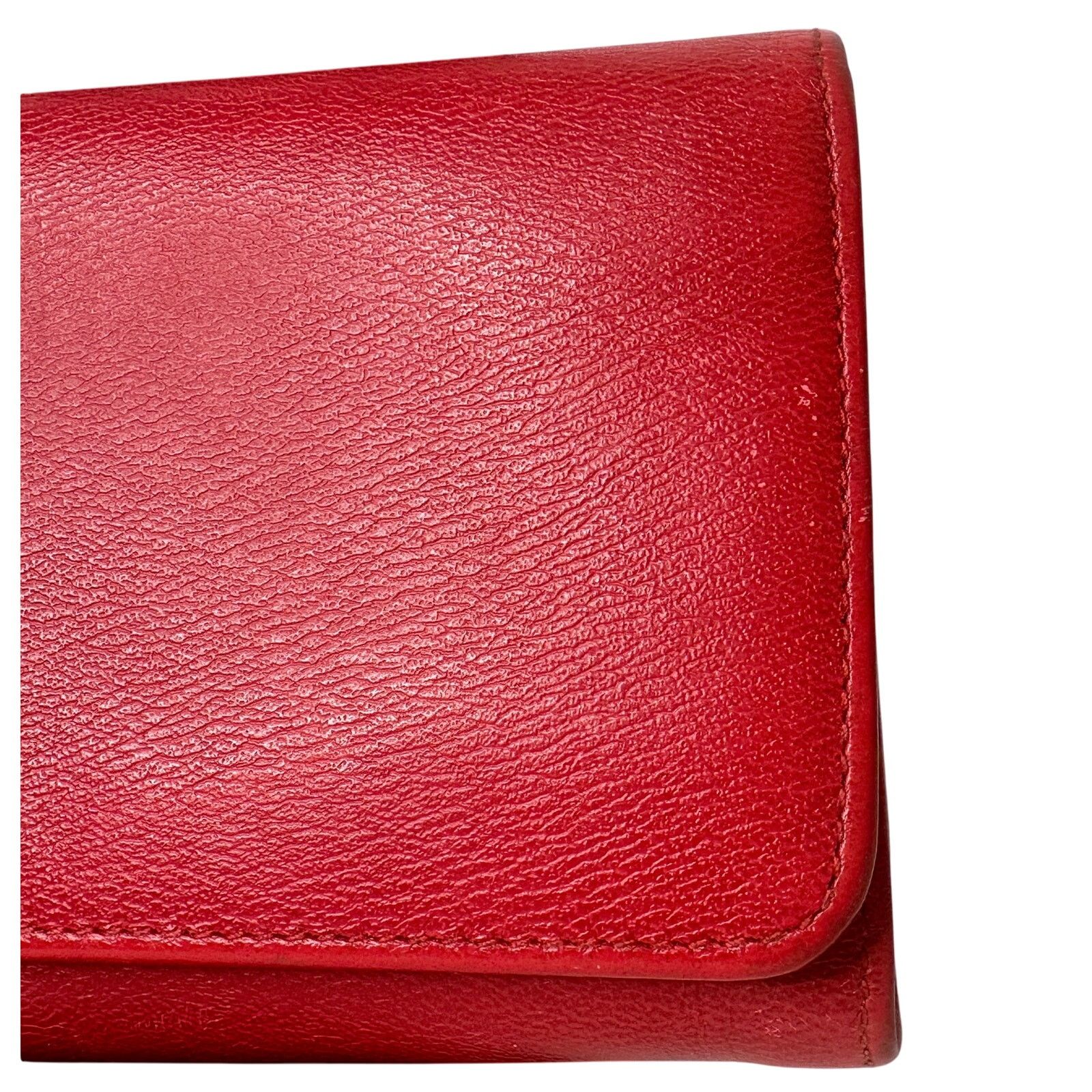 Loewe Loewe Anagram Flap Leather Continental Long Wallet - Red Size ONE SIZE - 9 Thumbnail