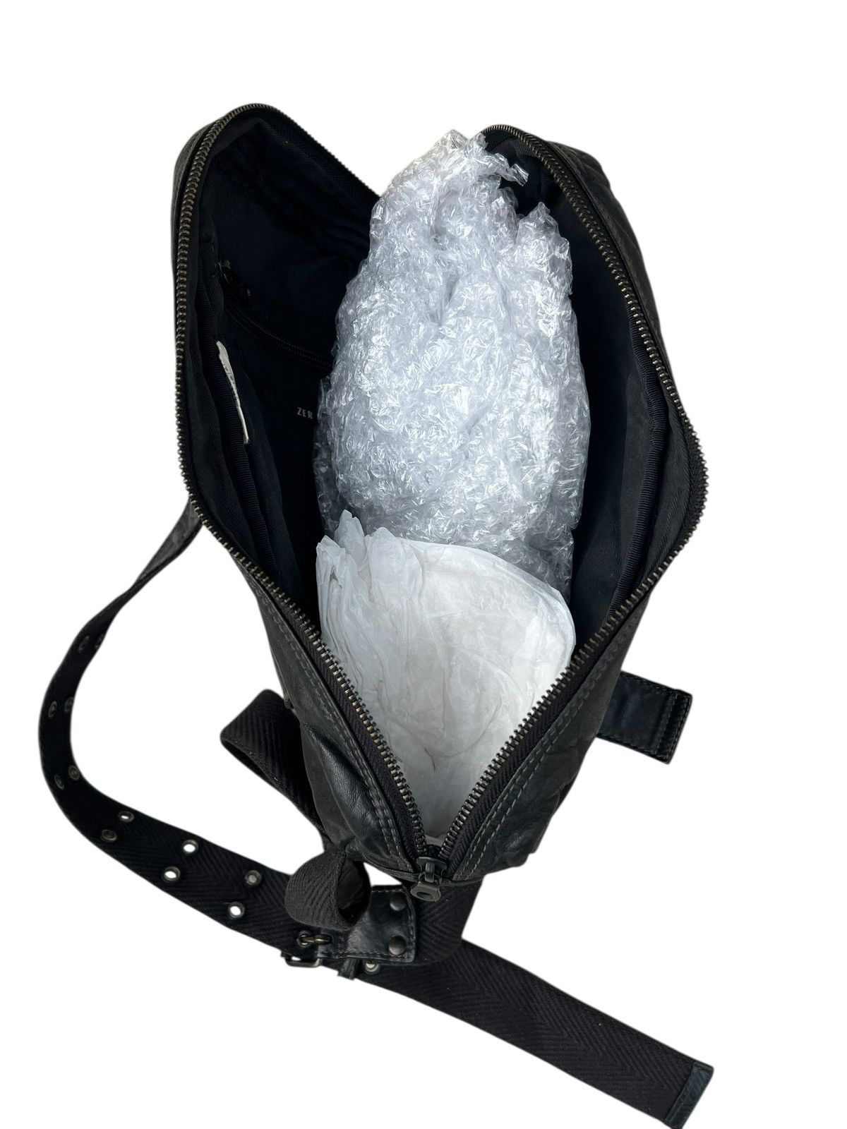 Leather Zer Japan Black Nappa Leather Bag Crossbody Size ONE SIZE - 20 Thumbnail