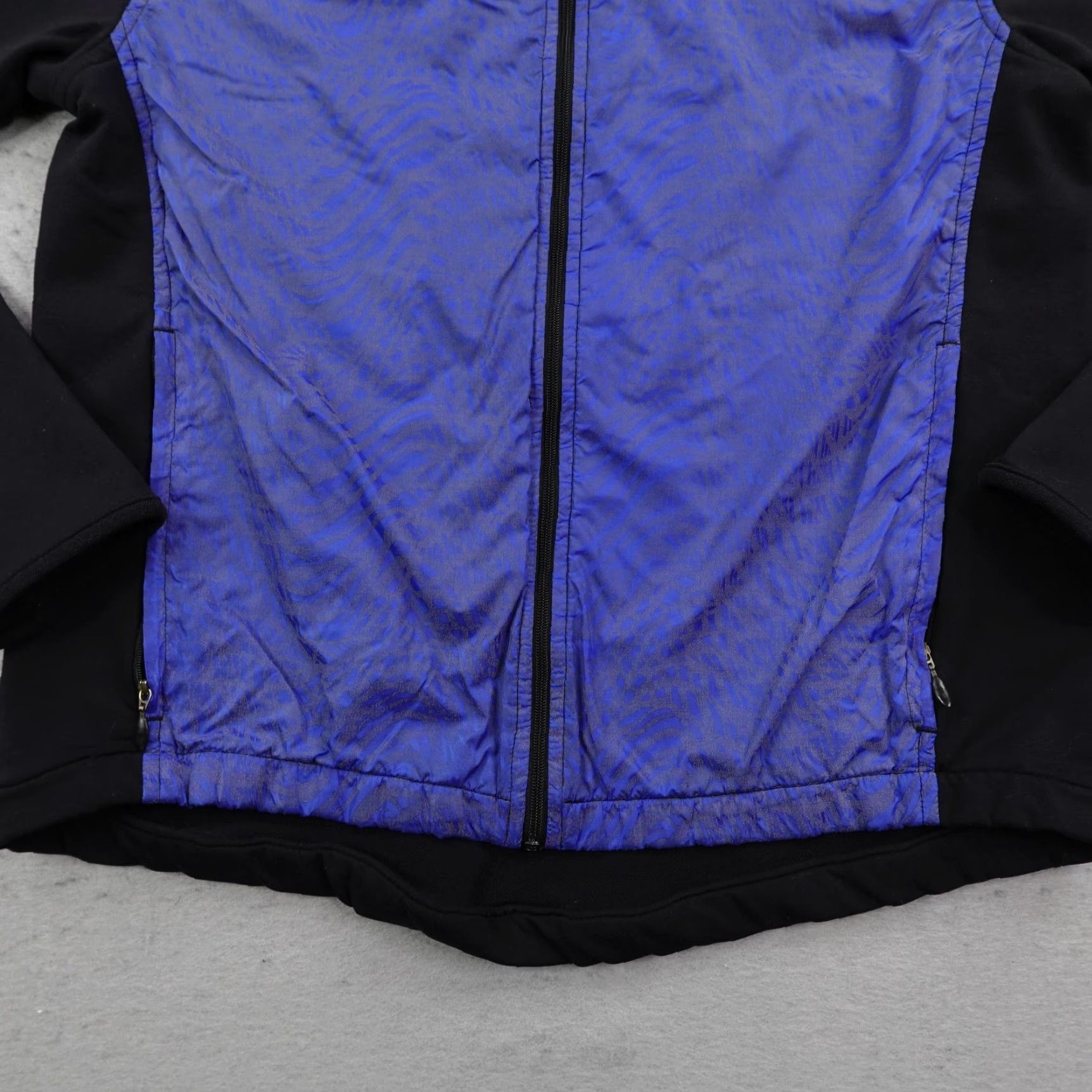 Adidas VINTAGE Adidas Equipment Jacket Womens Large Blue Animal Print Windbreaker Coat Size L / US 10 / IT 46 - 3 Thumbnail