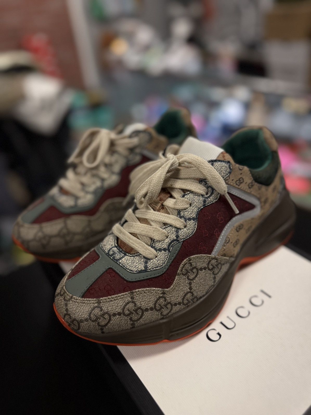 Gucci Gucci Rhyton Women’s Sneakers Size 36/6US 🧼 Size US 6 / IT 36 - 8 Thumbnail