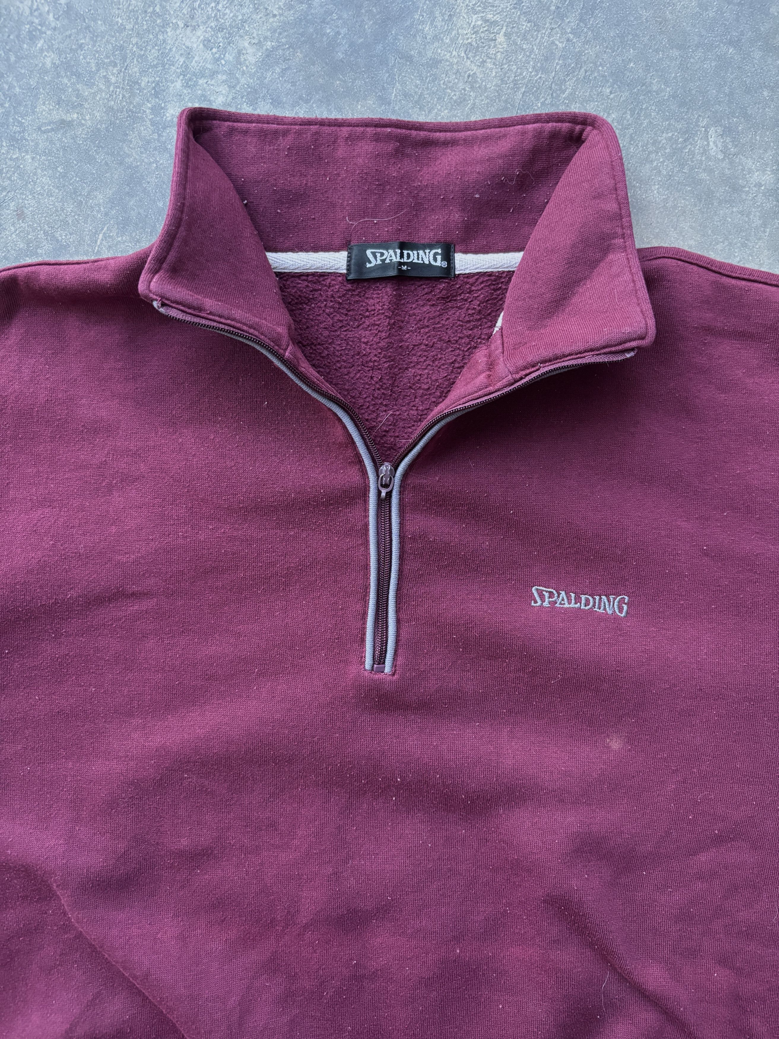 Spalding Spalding Red Half Zipper Sweatshirt Size US M / EU 48-50 / 2 - 4 Thumbnail