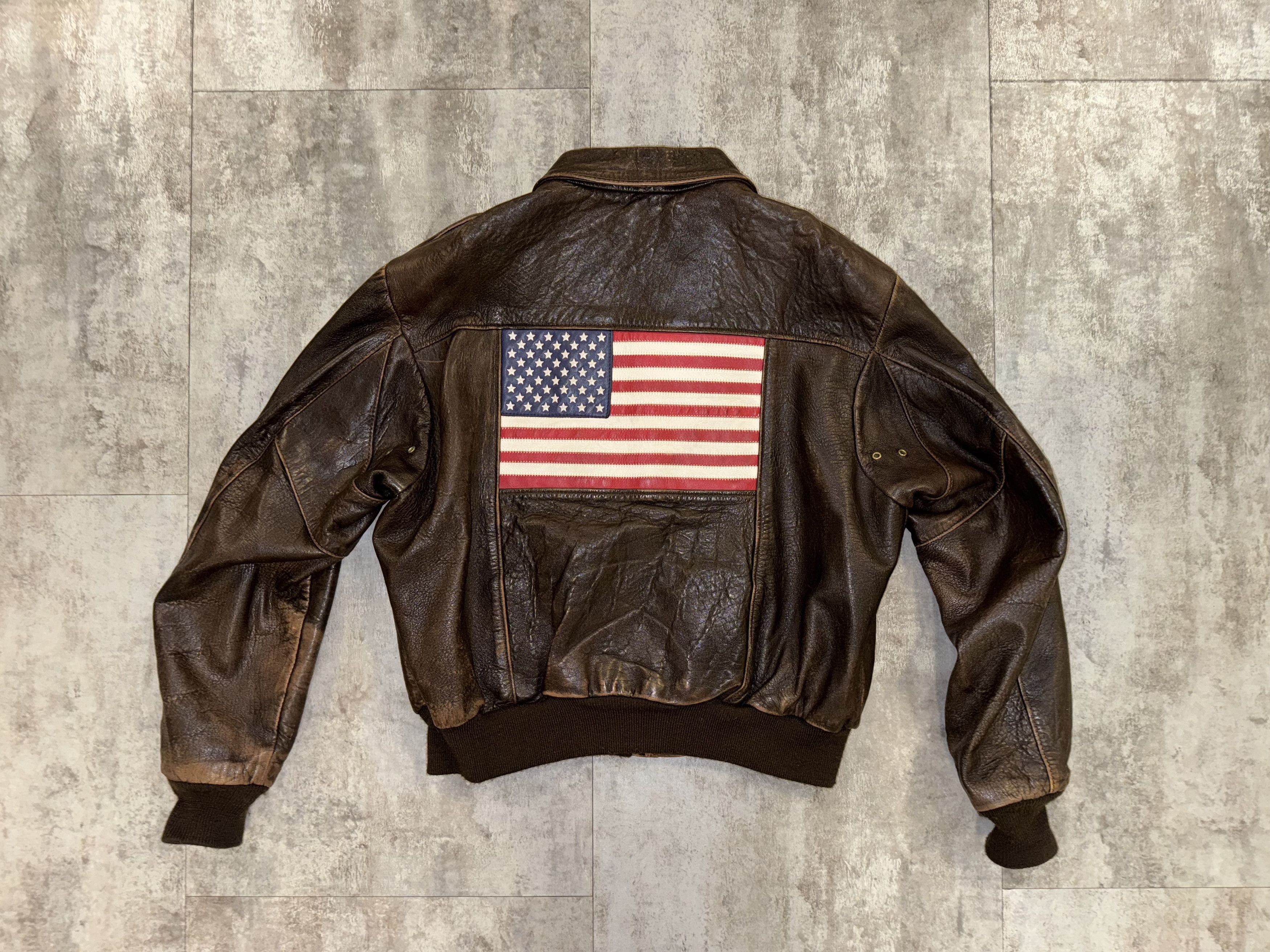 Schott Schott Goatskin aviator Type A-2 mod. 230F, size 46USA Size US L / EU 52-54 / 3 - 1 Thumbnail