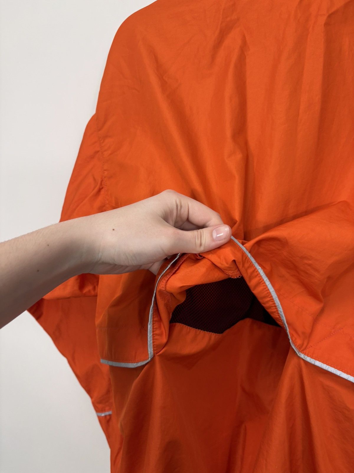 Nike Vintage 1990s Nike Y2K Orange Half Zip Windbreaker Jacket Size US M / EU 48-50 / 2 - 16 Thumbnail