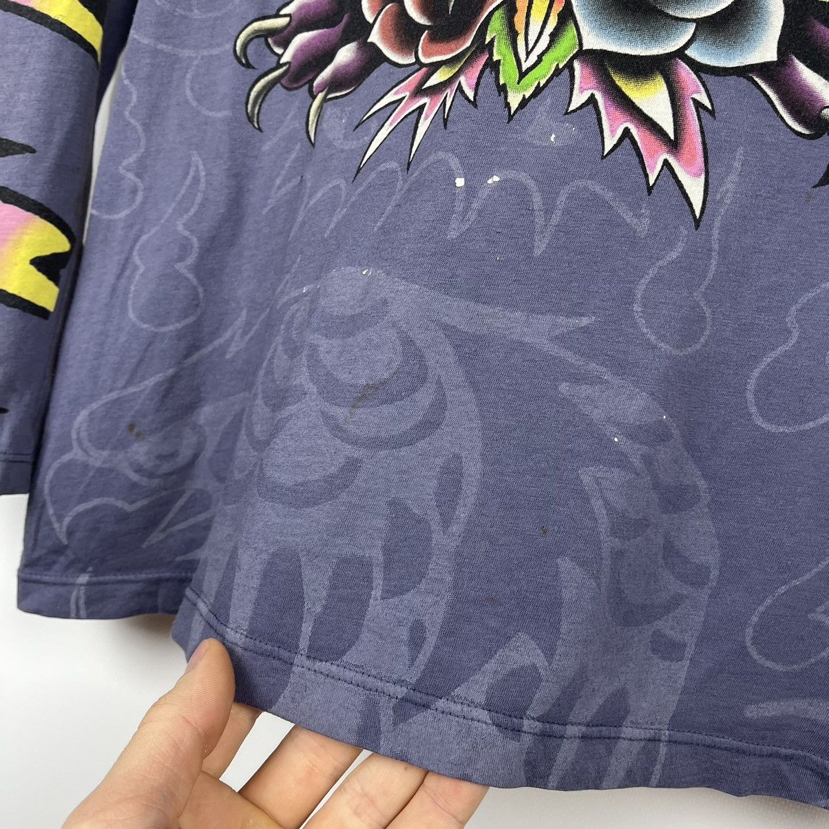Ed Hardy Vintage Ed Hardy rare AOP panther longsleeve 90’s Size L / US 10 / IT 46 - 19 Thumbnail