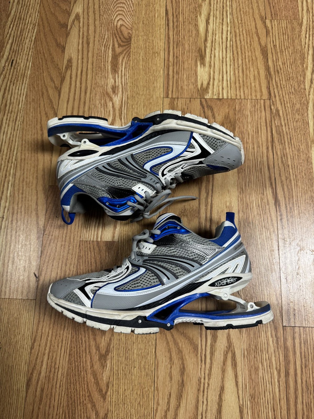 Balenciaga Balenciaga Blue|Silver|White X-Panders Size US 9 / EU 42 - 2 Thumbnail