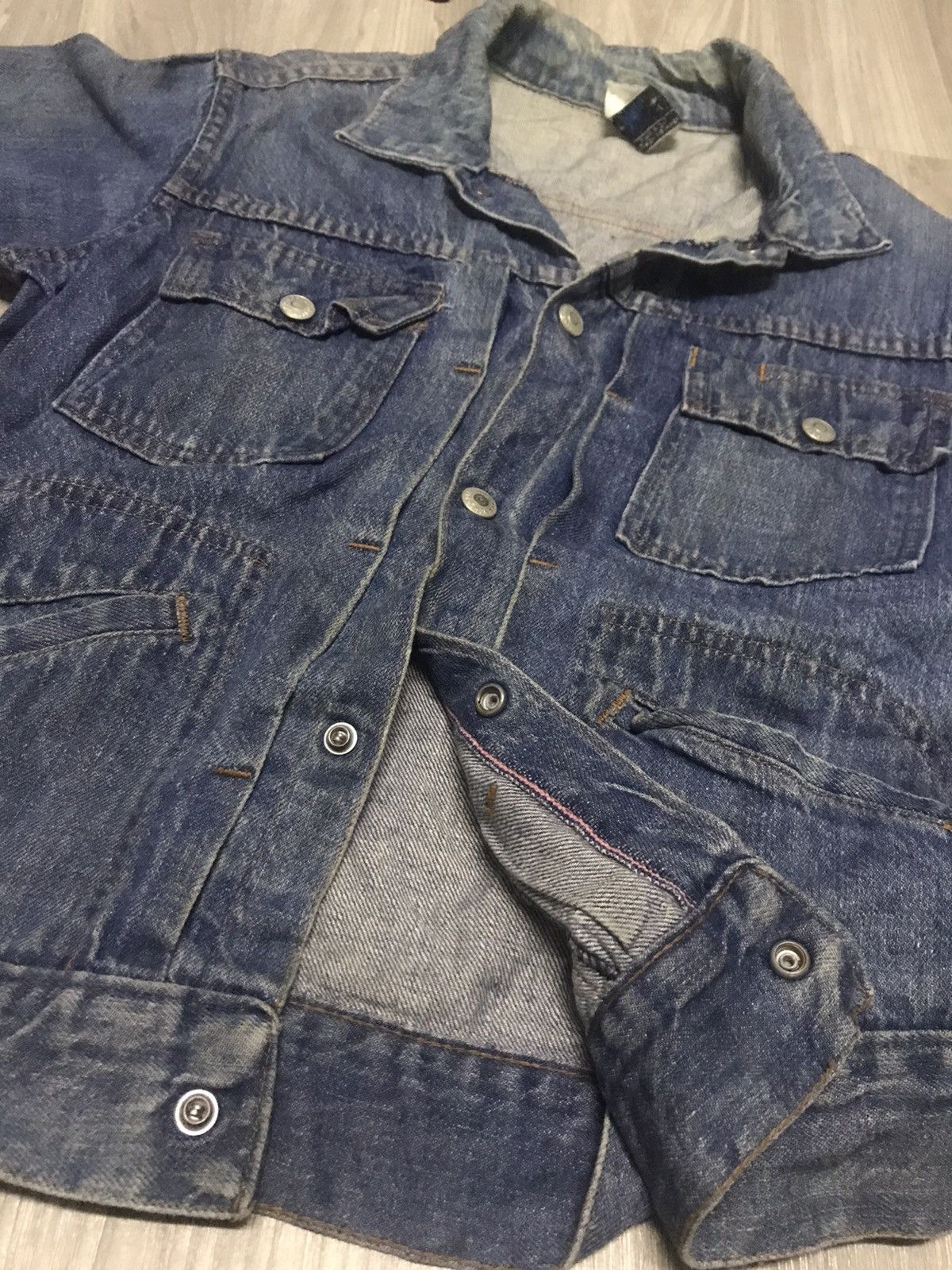 JCPenney 70s Vintage Selvedge Denim JC Penney Ranchcraft Jean Trucker Size S / US 4 / IT 40 - 9 Thumbnail