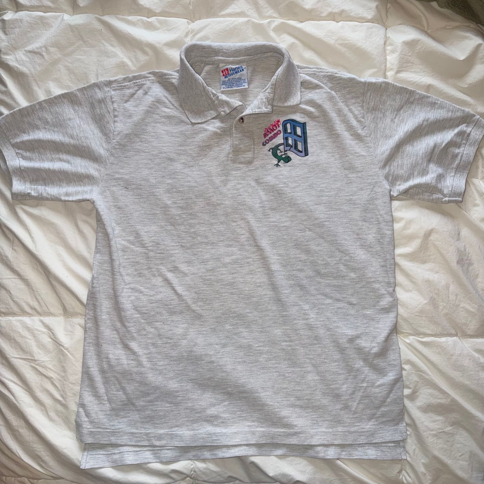 Microsoft Vintage Microsoft Windows Polo Shirt Hanes XL 90s Tech Promo Size US XL / EU 56 / 4 - 1 Thumbnail
