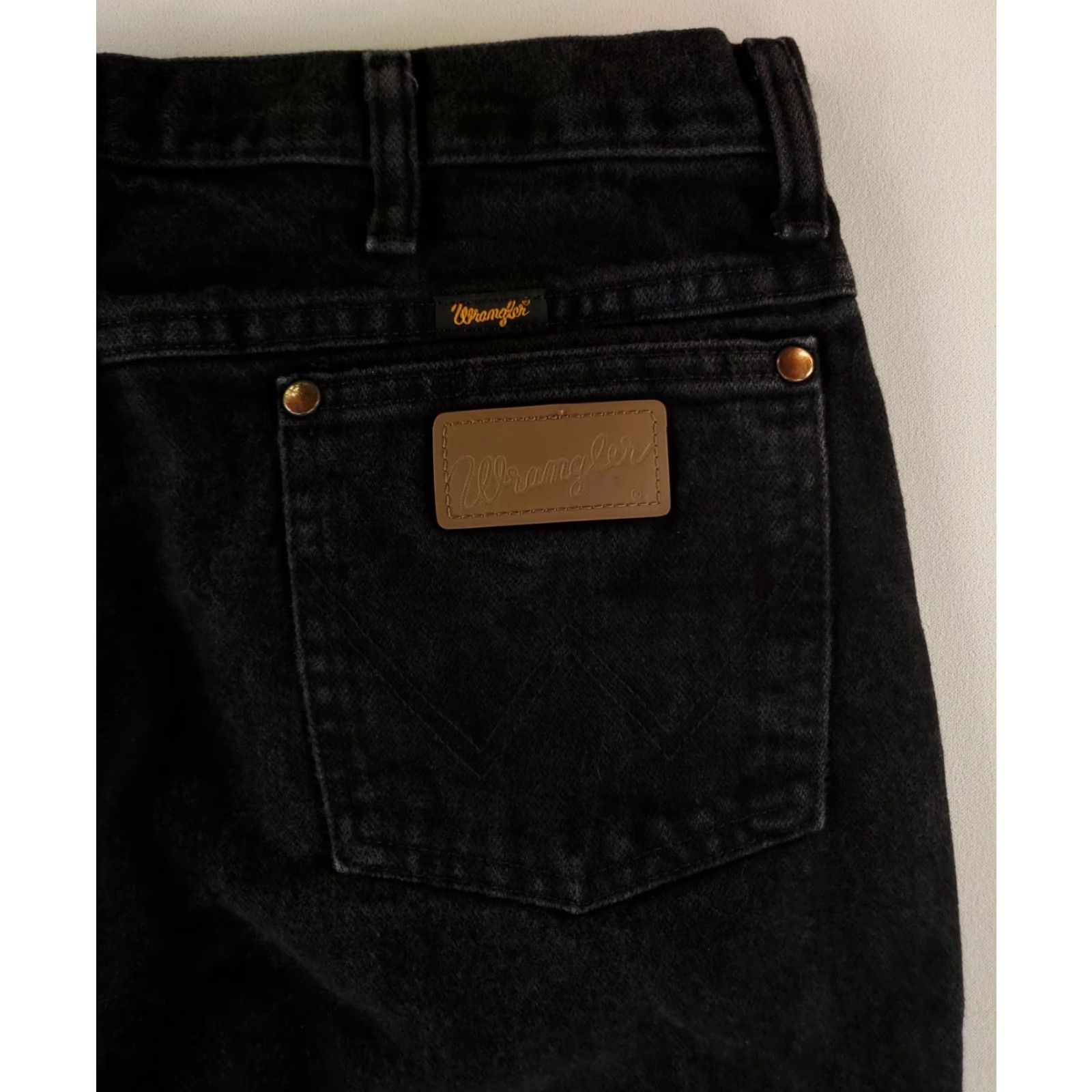 Wrangler VINTAGE Wrangler Jeans 90s Black Mens 34x34 Straight Jeans Mens 34 Black 90s Size US 34 / EU 50 - 3 Thumbnail