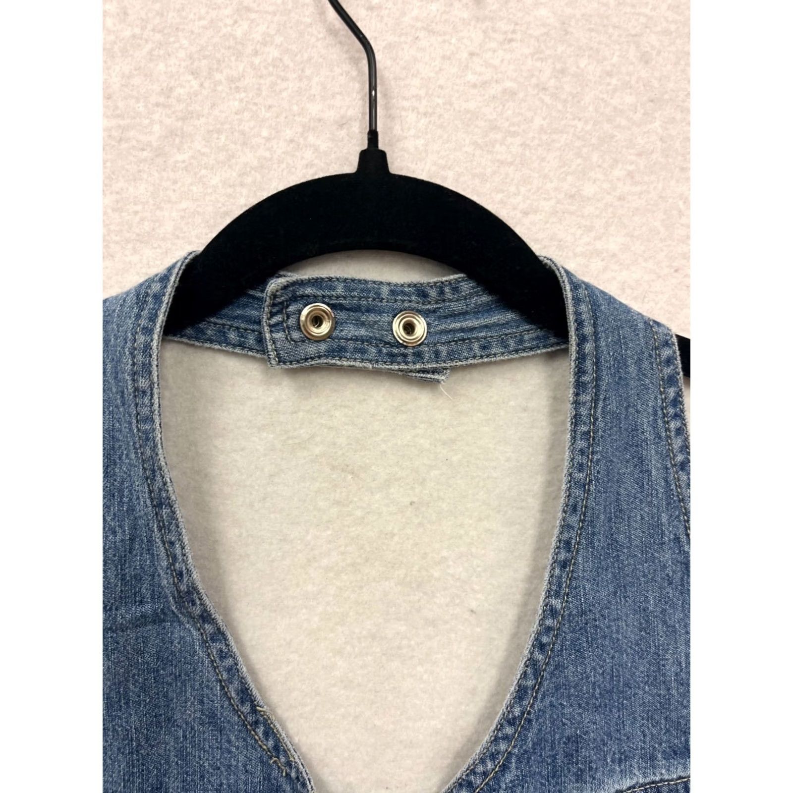 Route 66 Route 66 Denim Halter Top Tank Size 14 Unisex Adults Blue Cotton Denim 100% Button-front Pockets Halter Neck Adjustable Snap Closure Like New Size XL / US 12-14 / IT 48-50 - 5 Thumbnail