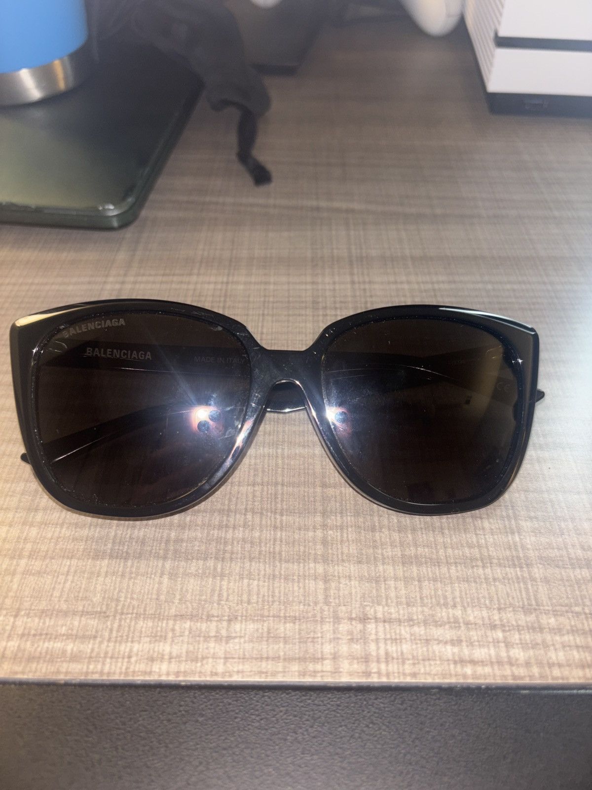 Balenciaga Balenciaga Black square sunglasses Size ONE SIZE - 7 Thumbnail