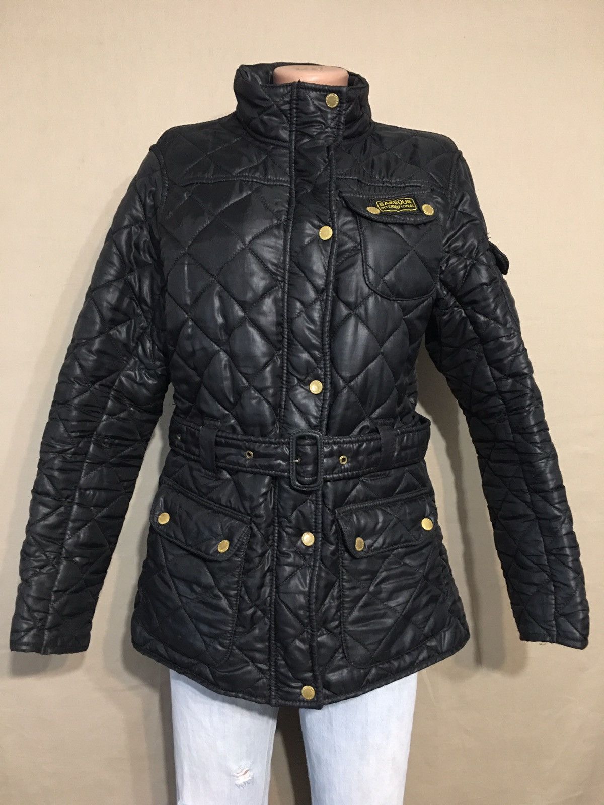 Barbour BARBOUR International Black Womens Jacket Coat UK 14 Size L / US 10 / IT 46 - 1 Thumbnail