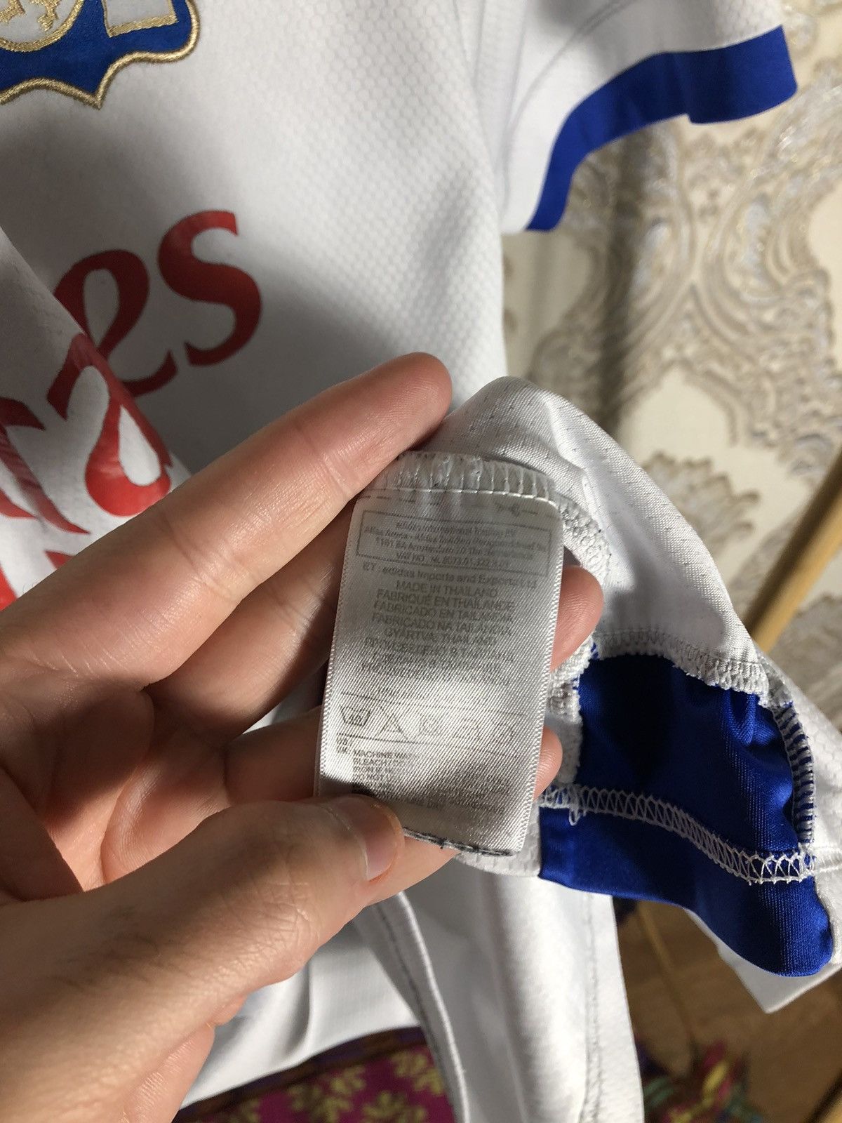 Adidas VINTAGE ADIDAS OLYMPIQUE LYONNAISE LYON FRANCE SOCCER JERSEY Size US L / EU 52-54 / 3 - 7 Thumbnail