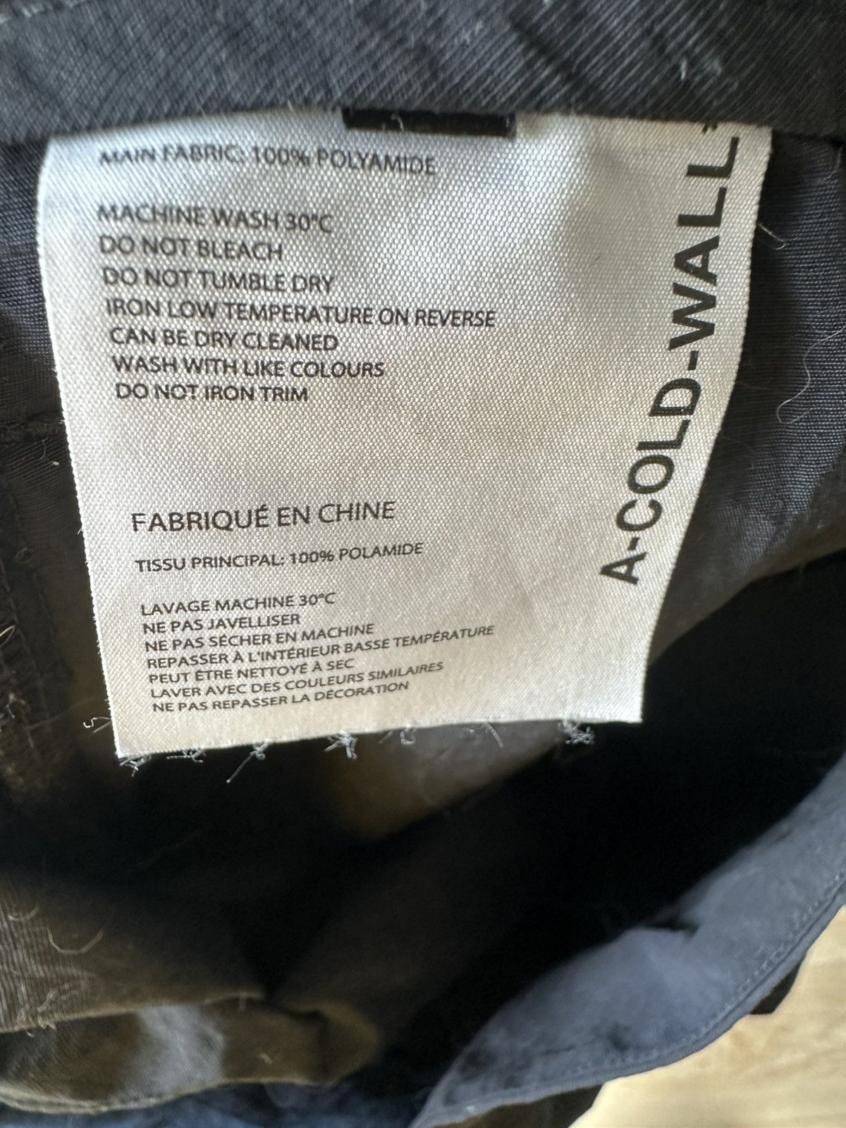 A-COLD-WALL* A-COLD-WALL* Black Polyamide Cargo Pants Size US 34 / EU 50 - 10 Thumbnail