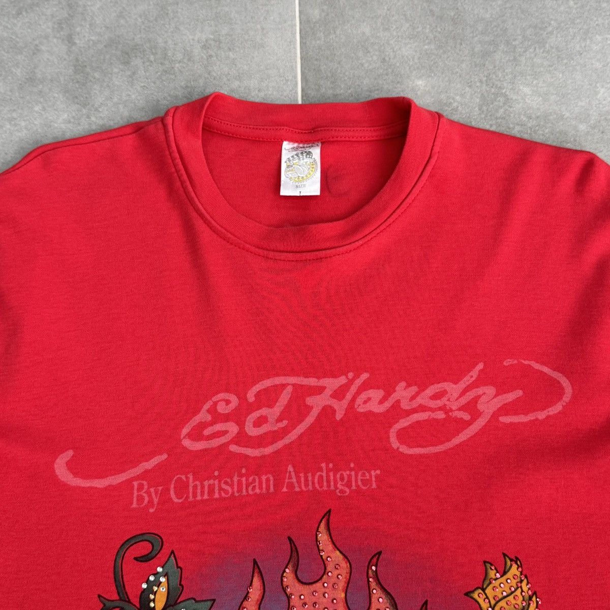 Christian Audigier Ed Hardy by Christian Audigier Skull Y2K Long Sleeve Shirt Size L / US 10 / IT 46 - 7 Thumbnail