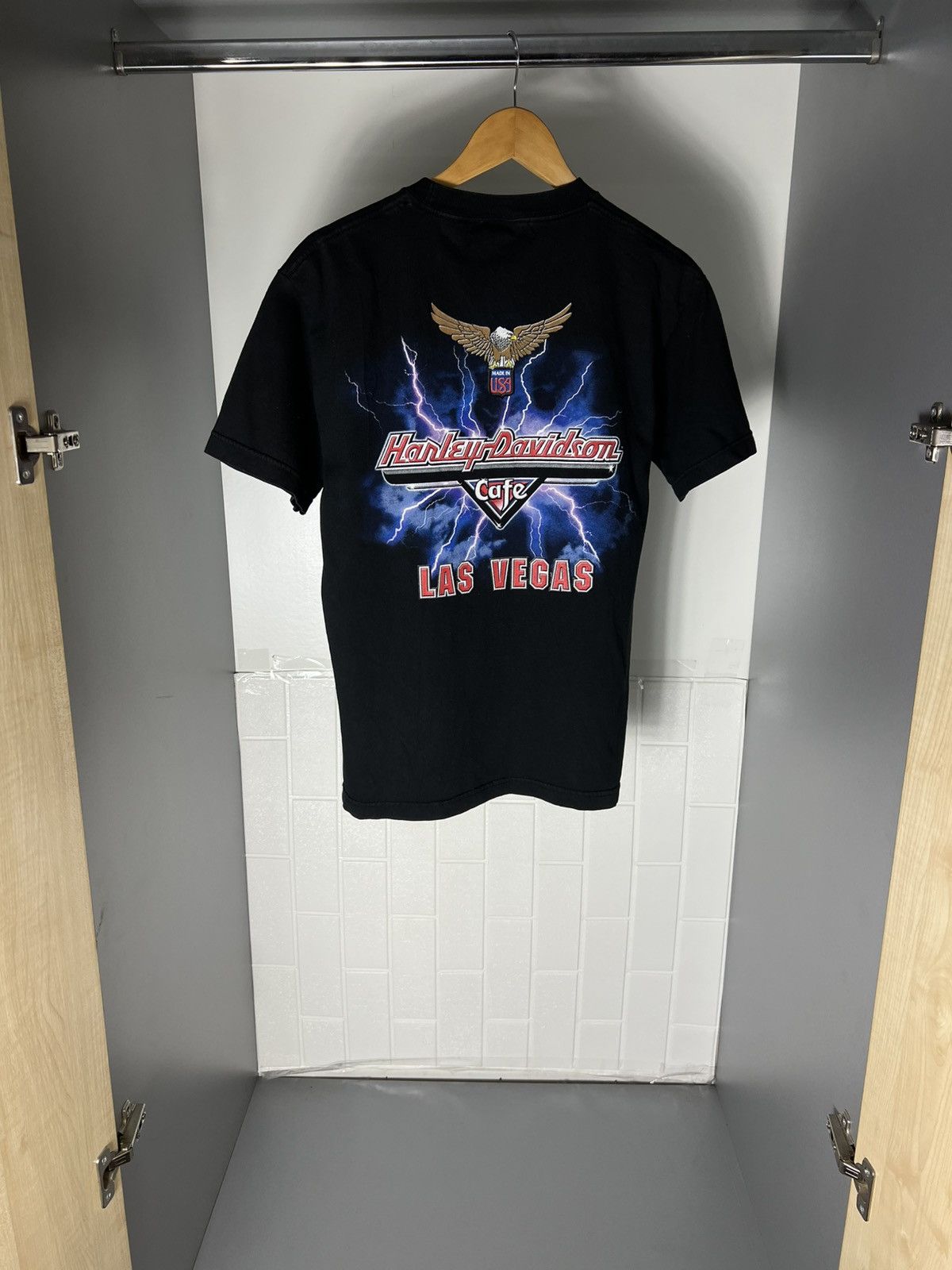 Harley Davidson VINTAGE HARLEY DAVIDSON MOTORCYCLE DOUBLE PRINTED Y2K 90s Size US S / EU 44-46 / 1 - 4 Thumbnail