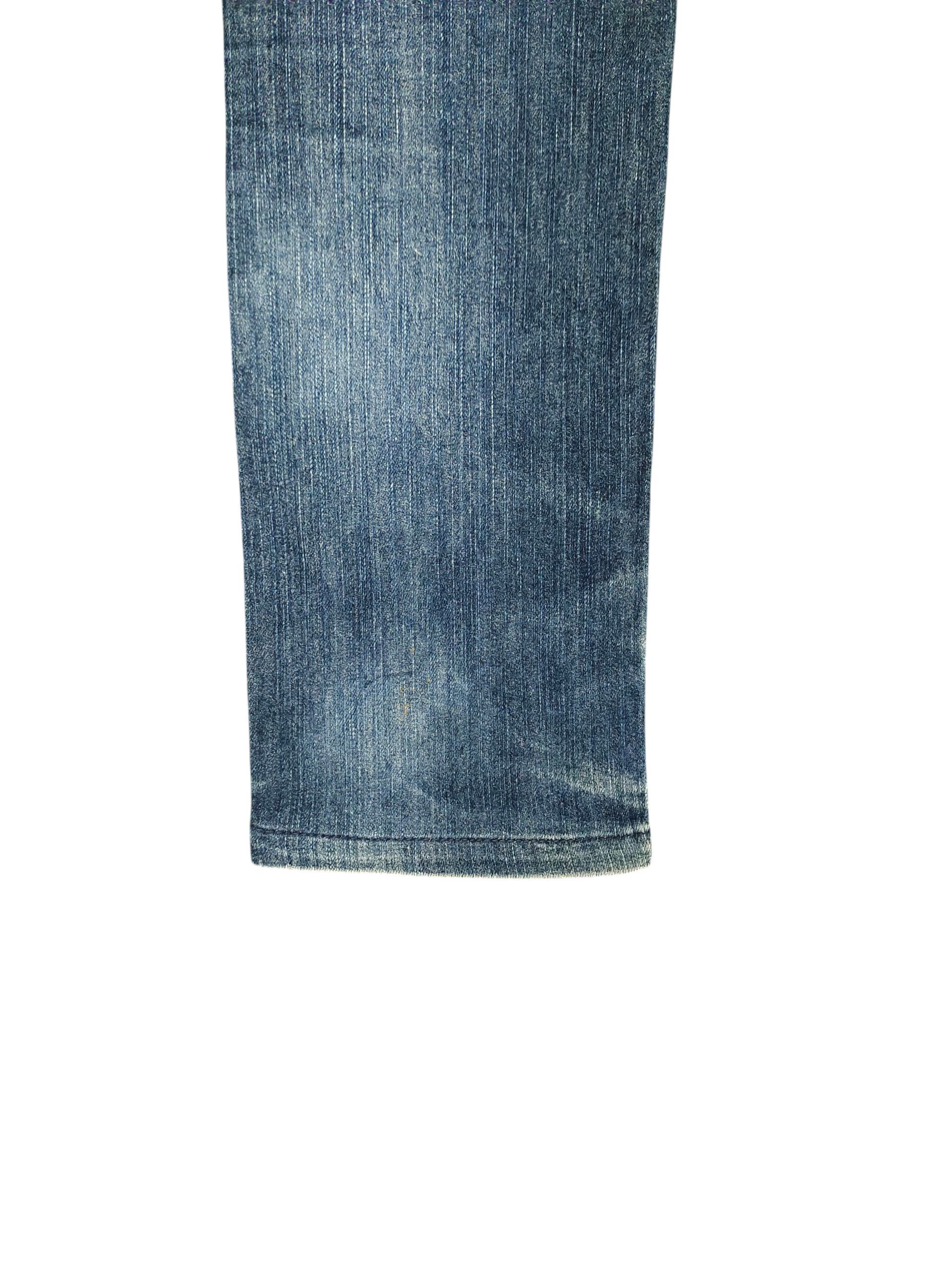 Comme des Garcons × Undercover Vintage Bike Star Japan Zipper Pocket Distress Denim Jeans Size US 33 - 6 Thumbnail